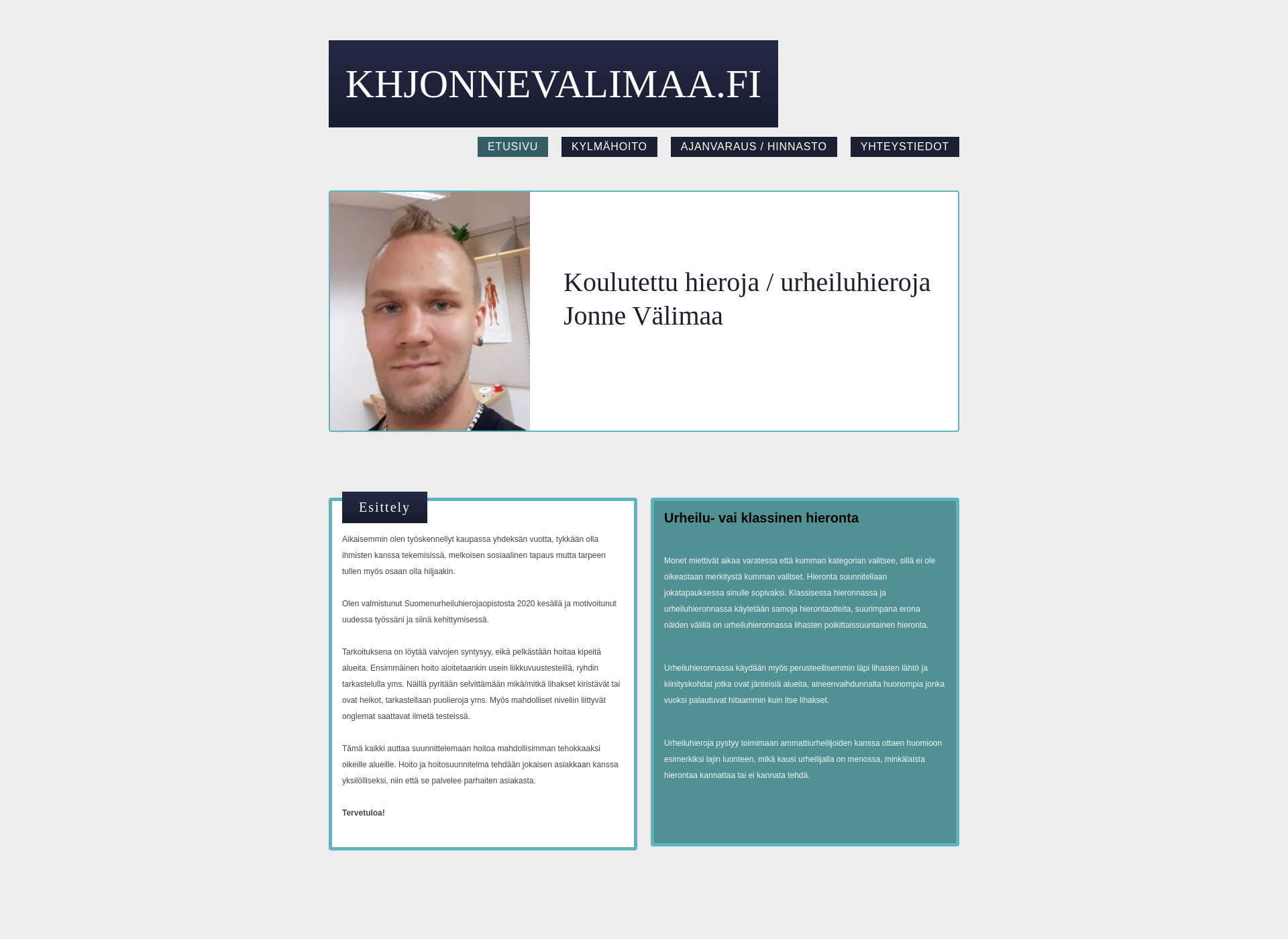 Skärmdump för khjonnevalimaa.fi
