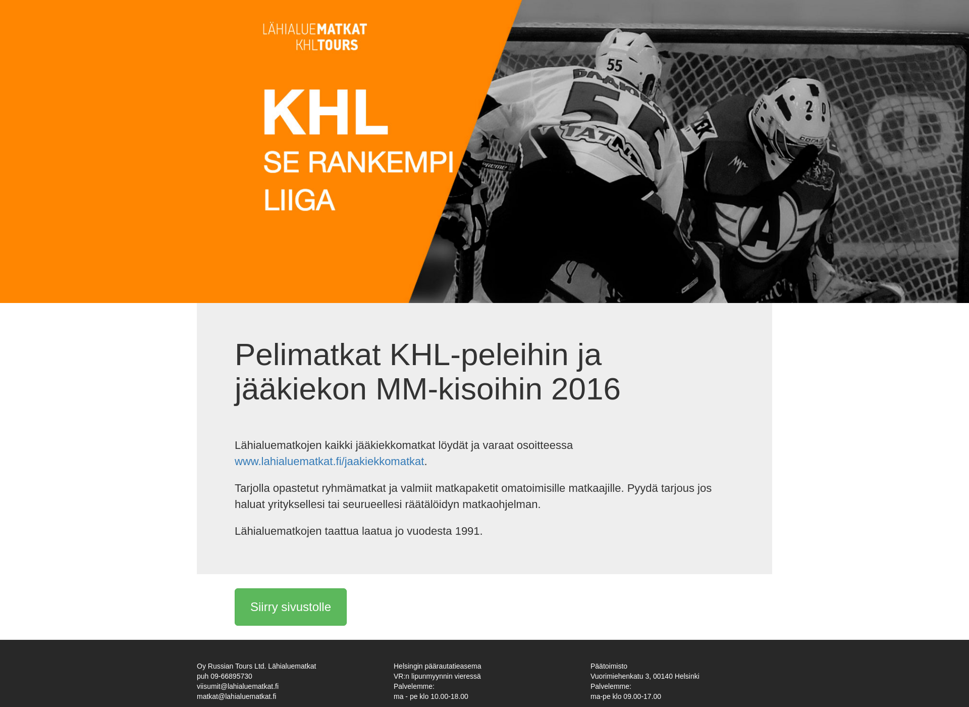 Skärmdump för khlmatkat.fi