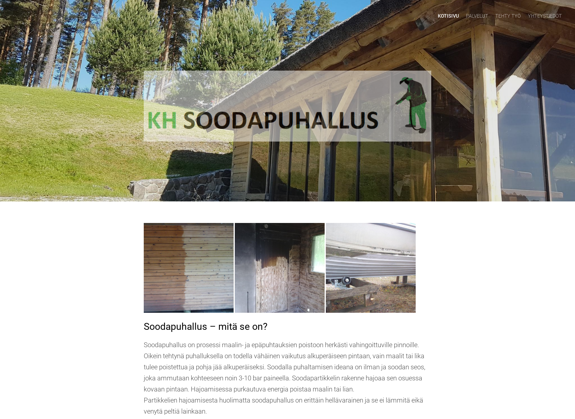 Skärmdump för khsoodapuhallus.fi