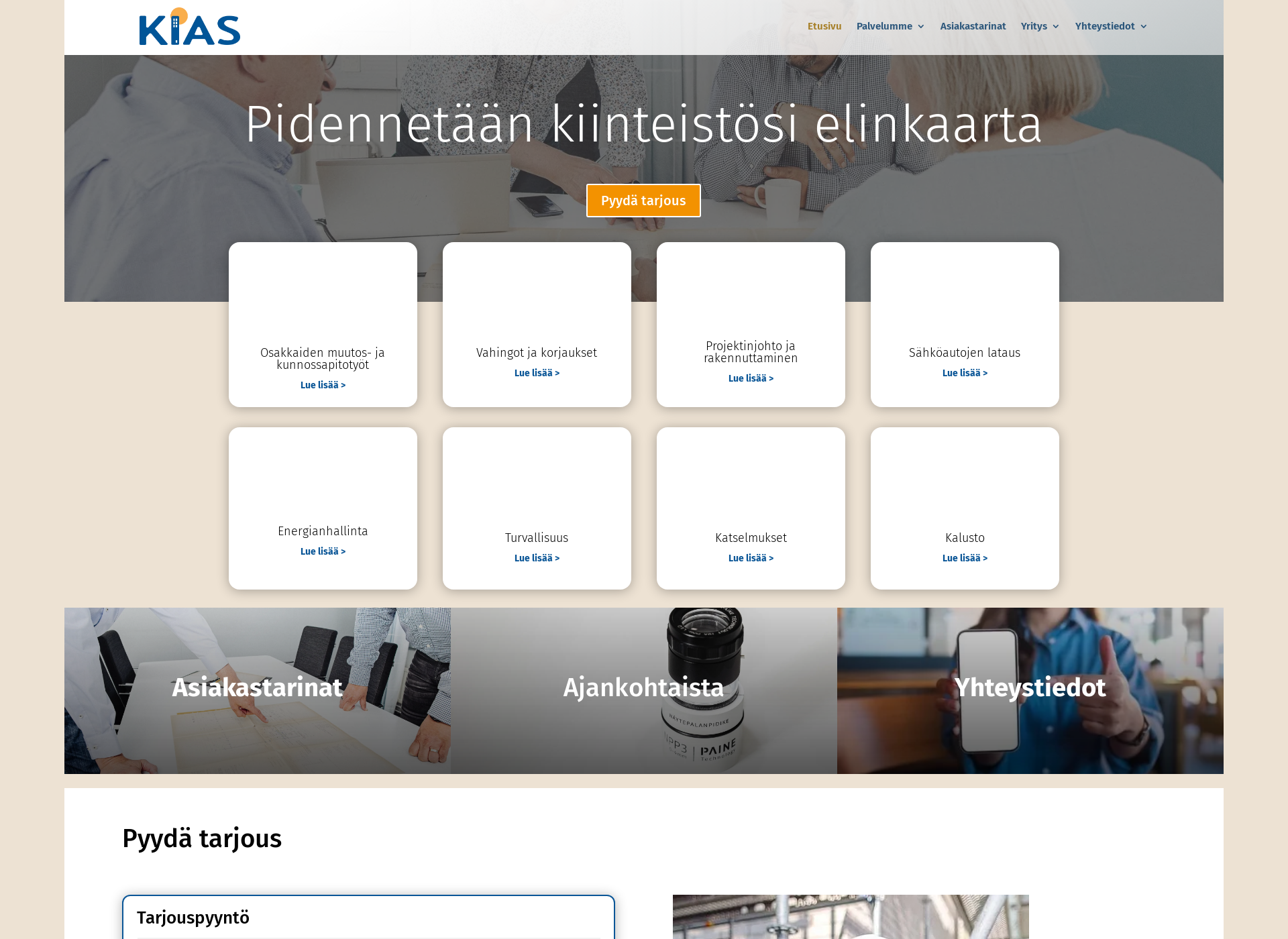 Screenshot for kias.fi