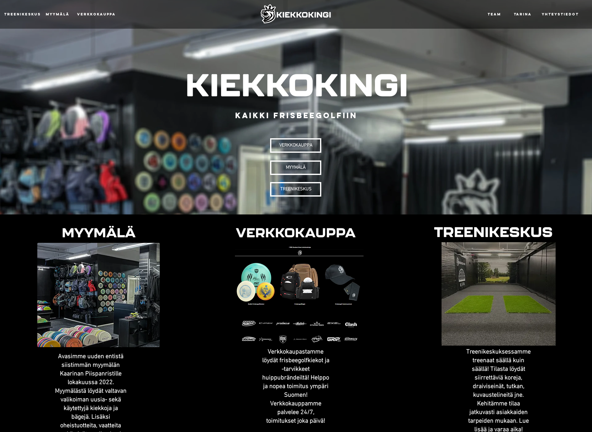 Screenshot for kiekkokingi.fi