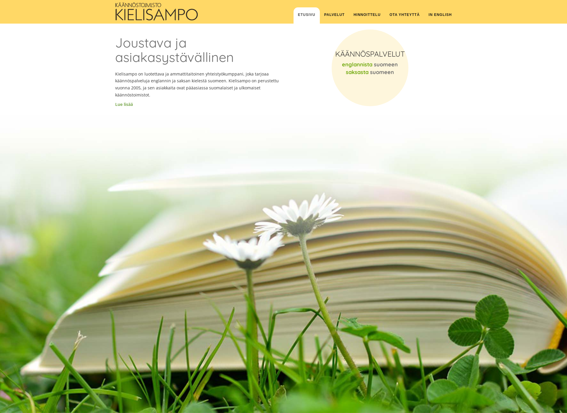 Screenshot for kielisampo.fi
