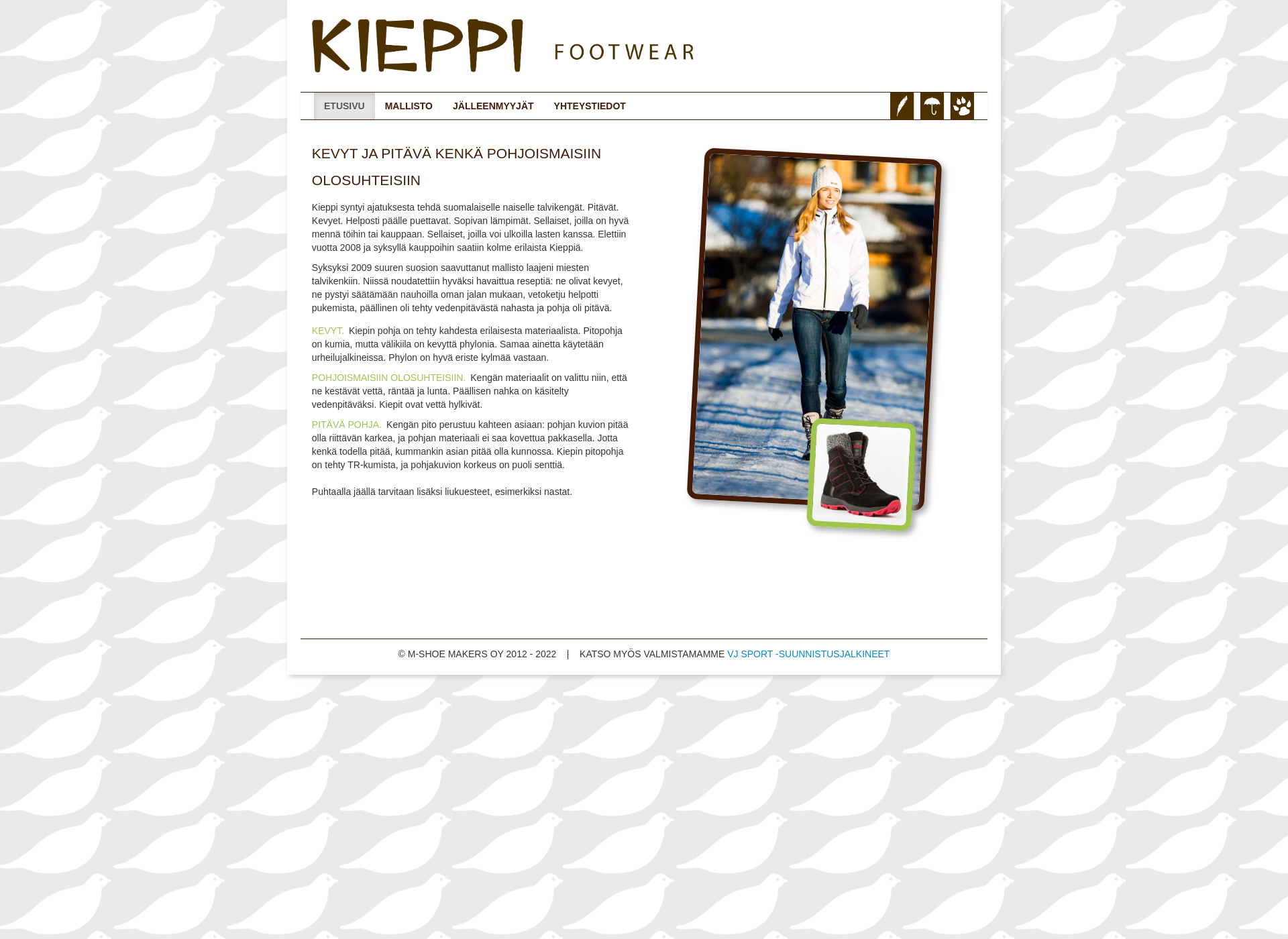 Screenshot for kieppijalkineet.fi