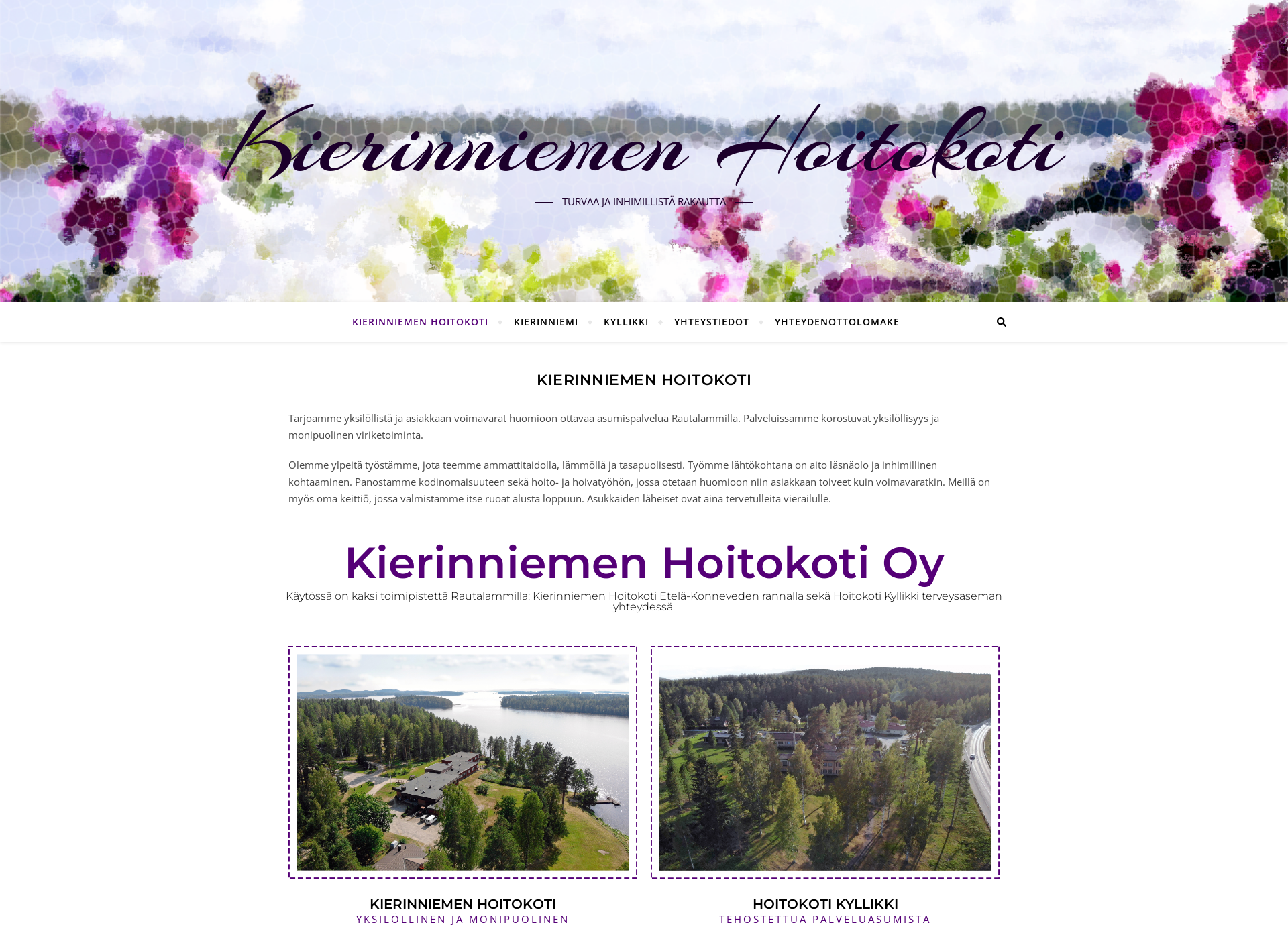 Screenshot for kierinniemi.fi