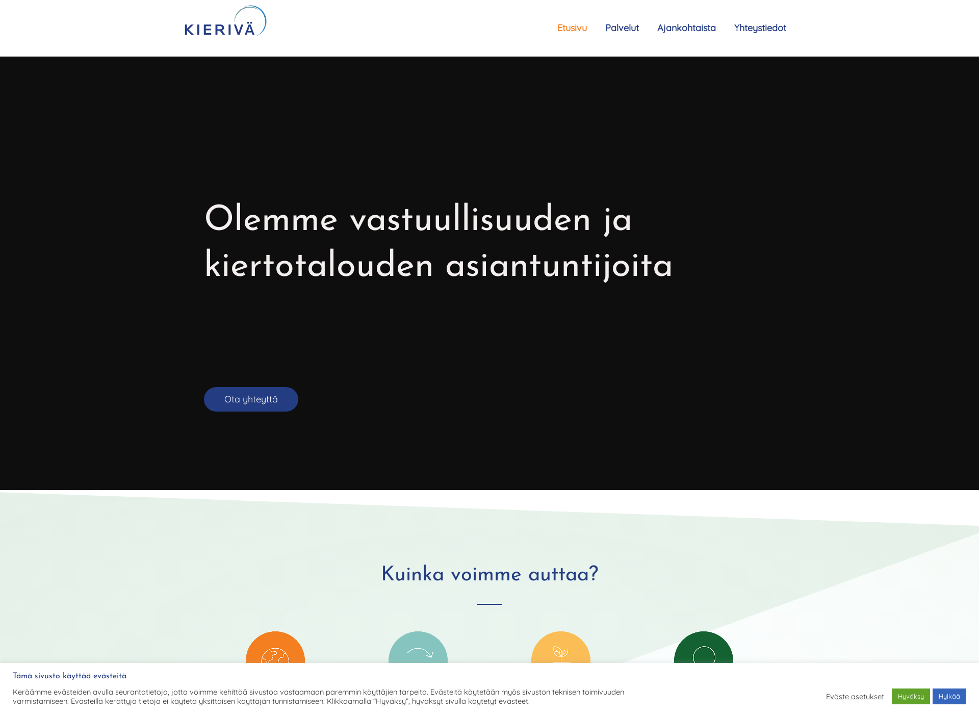 Screenshot for kieriva.fi