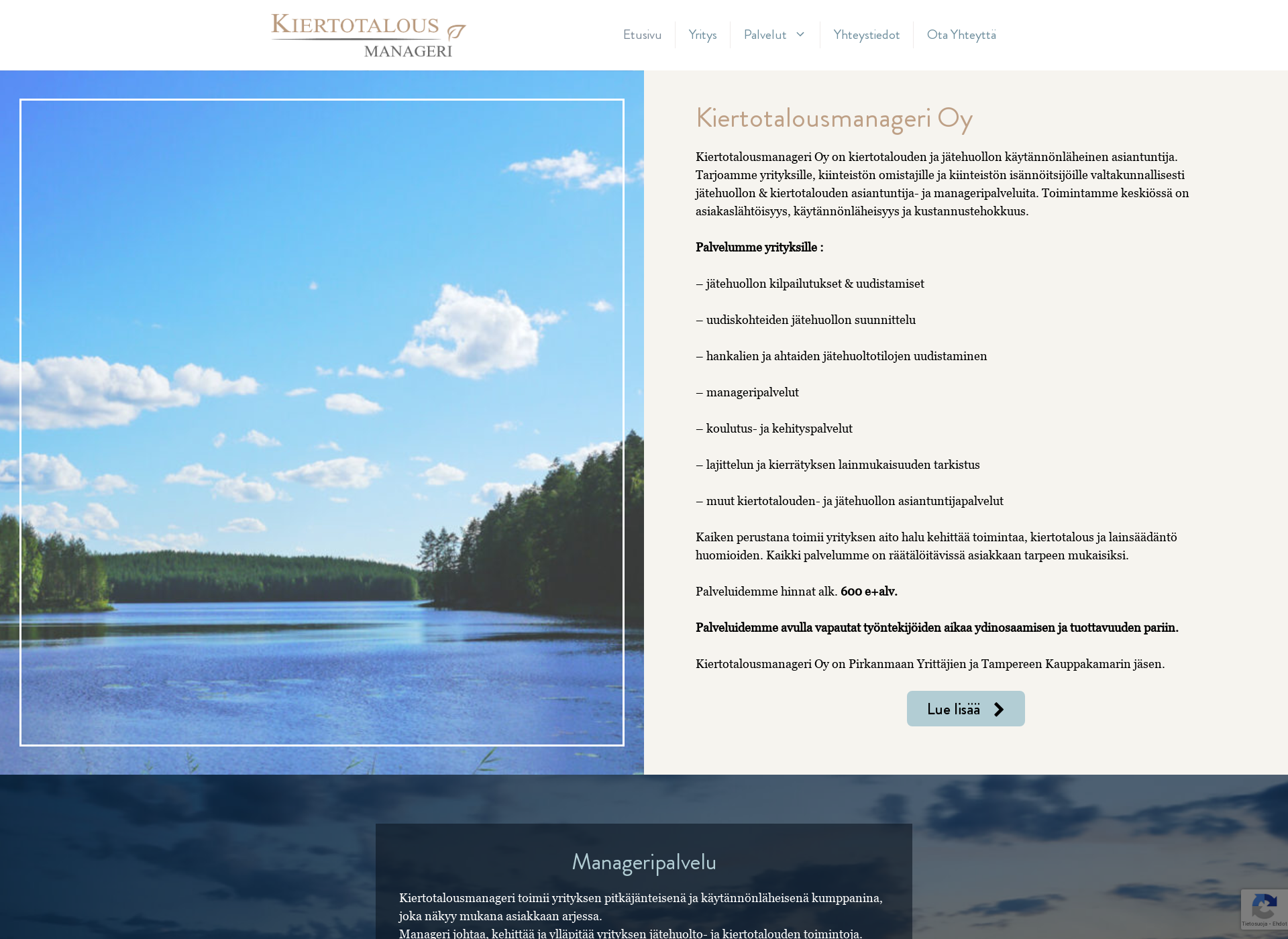 Screenshot for kiertotalousmanageri.fi
