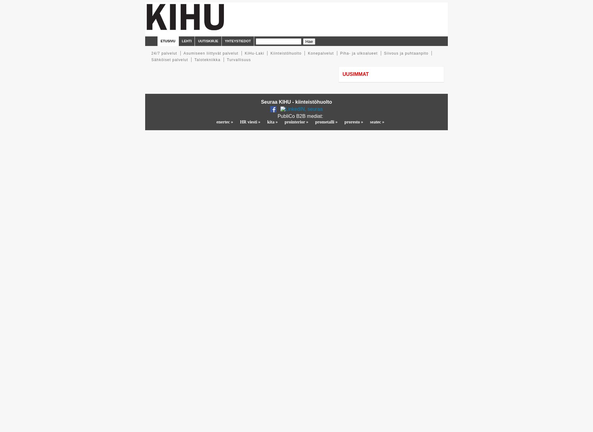 Screenshot for kihumedia.fi