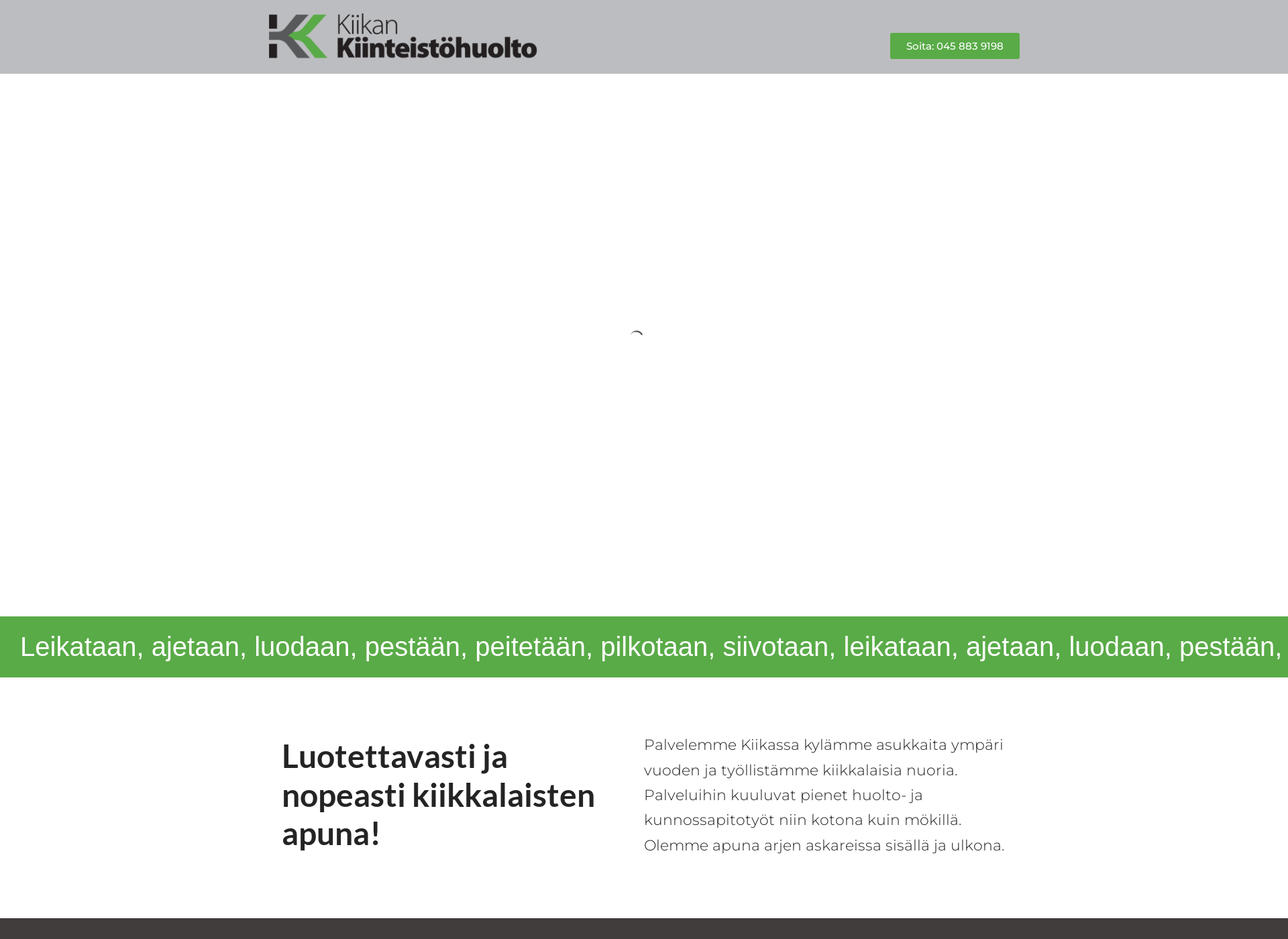 Screenshot for kiikankiinteistohuolto.fi