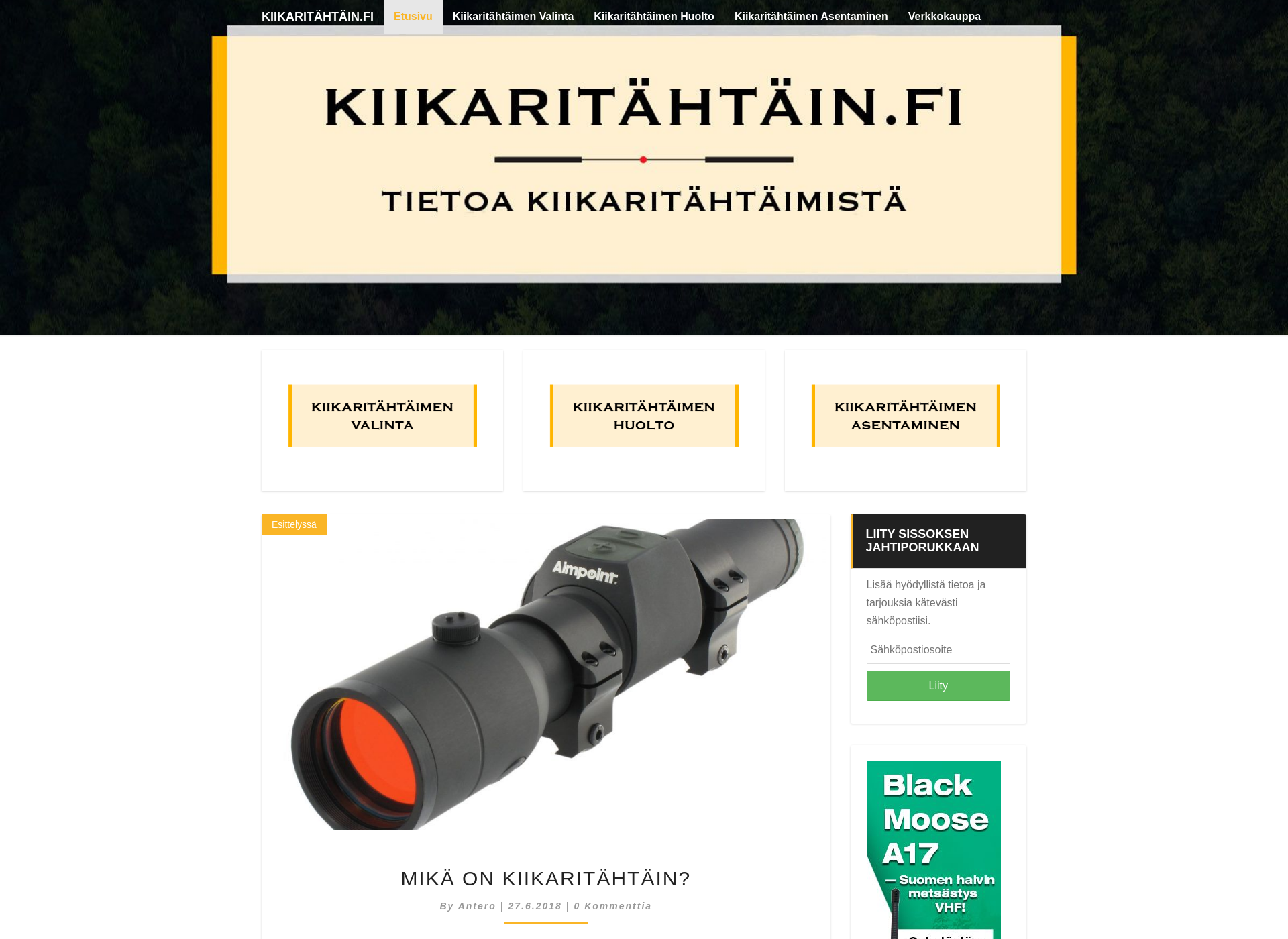 Screenshot for kiikaritahtain.fi