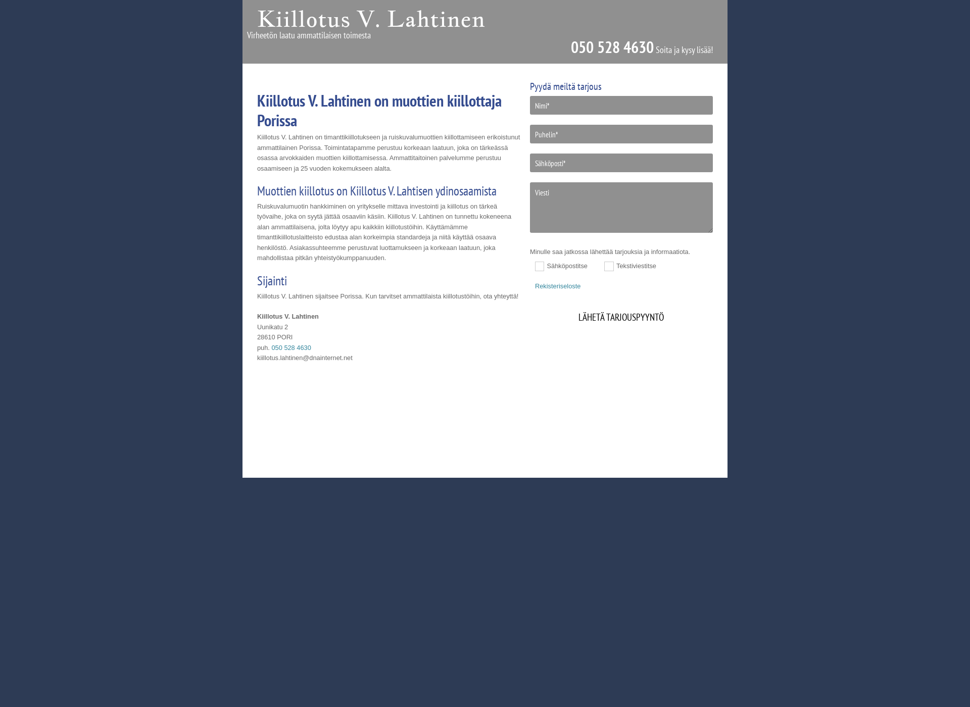 Screenshot for kiillotuslahtinen.fi