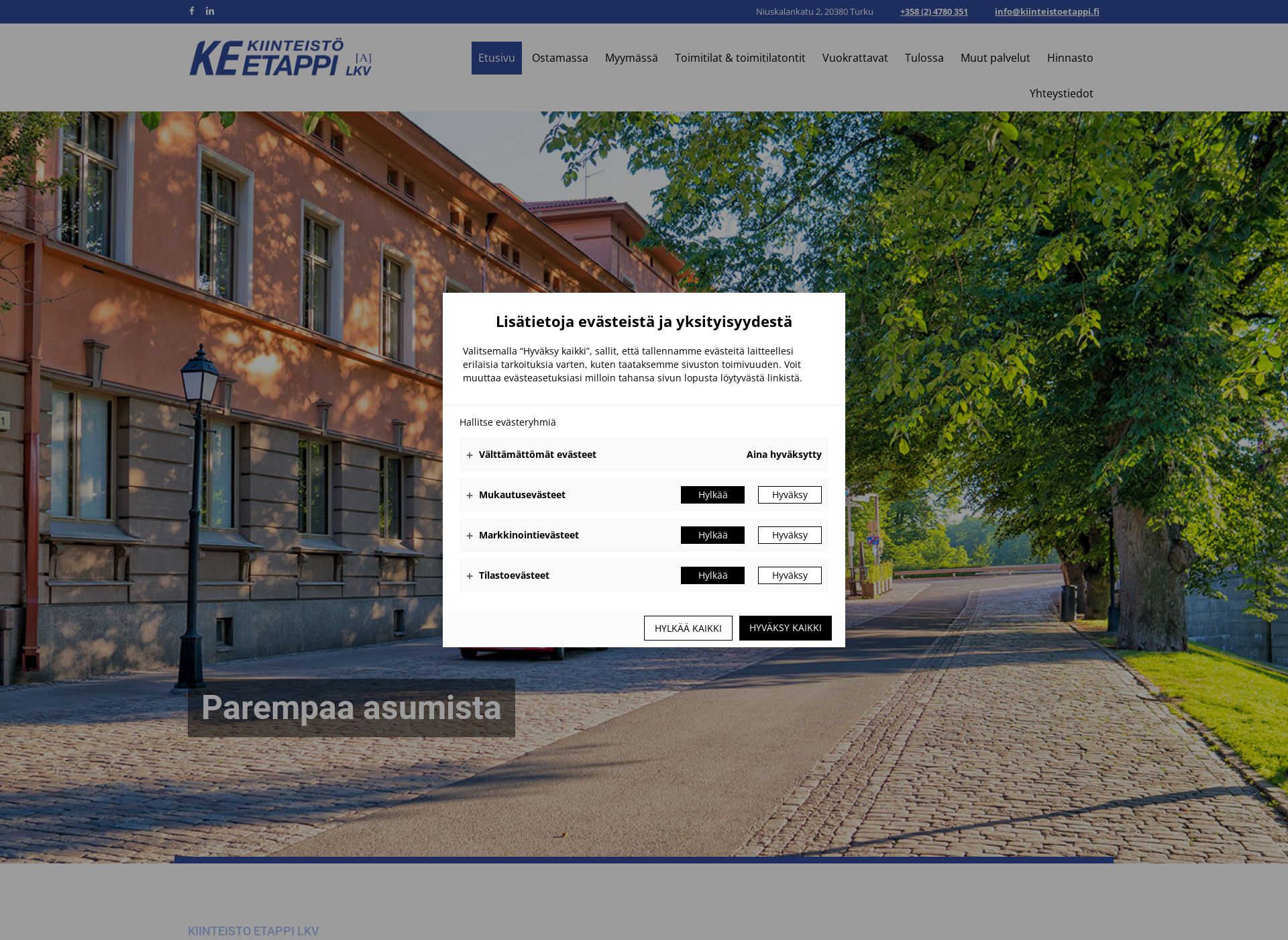 Screenshot for kiinteistoetappi.fi