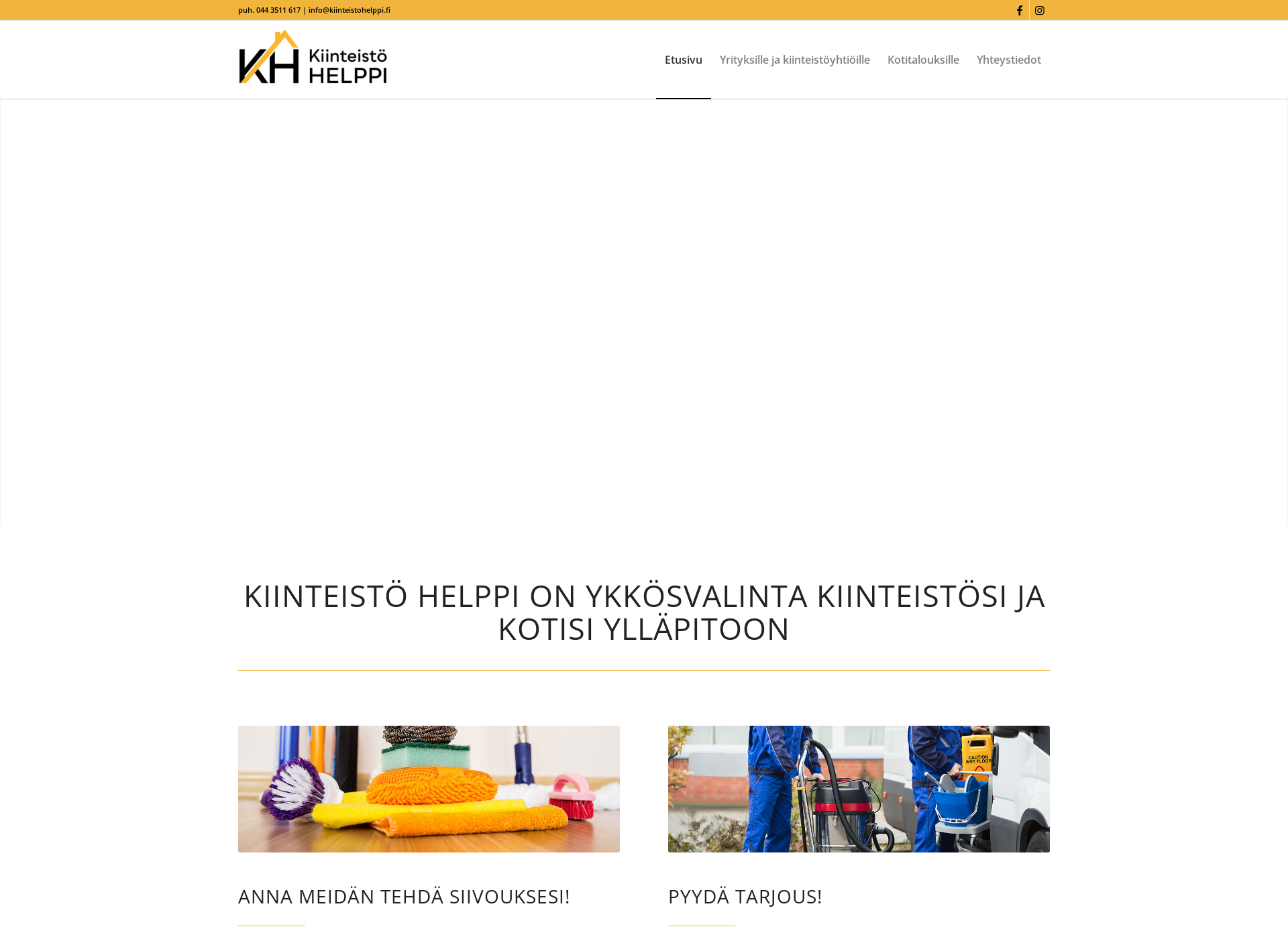 Skärmdump för kiinteistohelppi.fi
