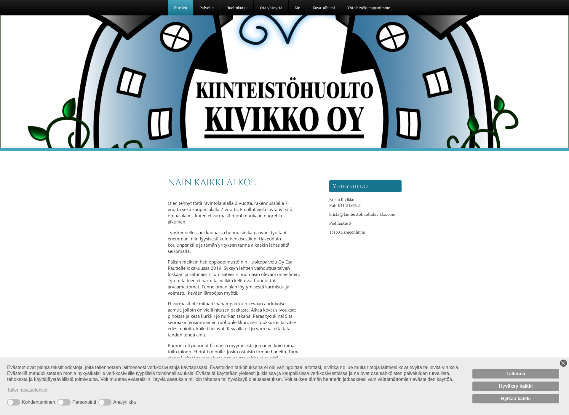 Screenshot for kiinteistohuoltokivikko.com