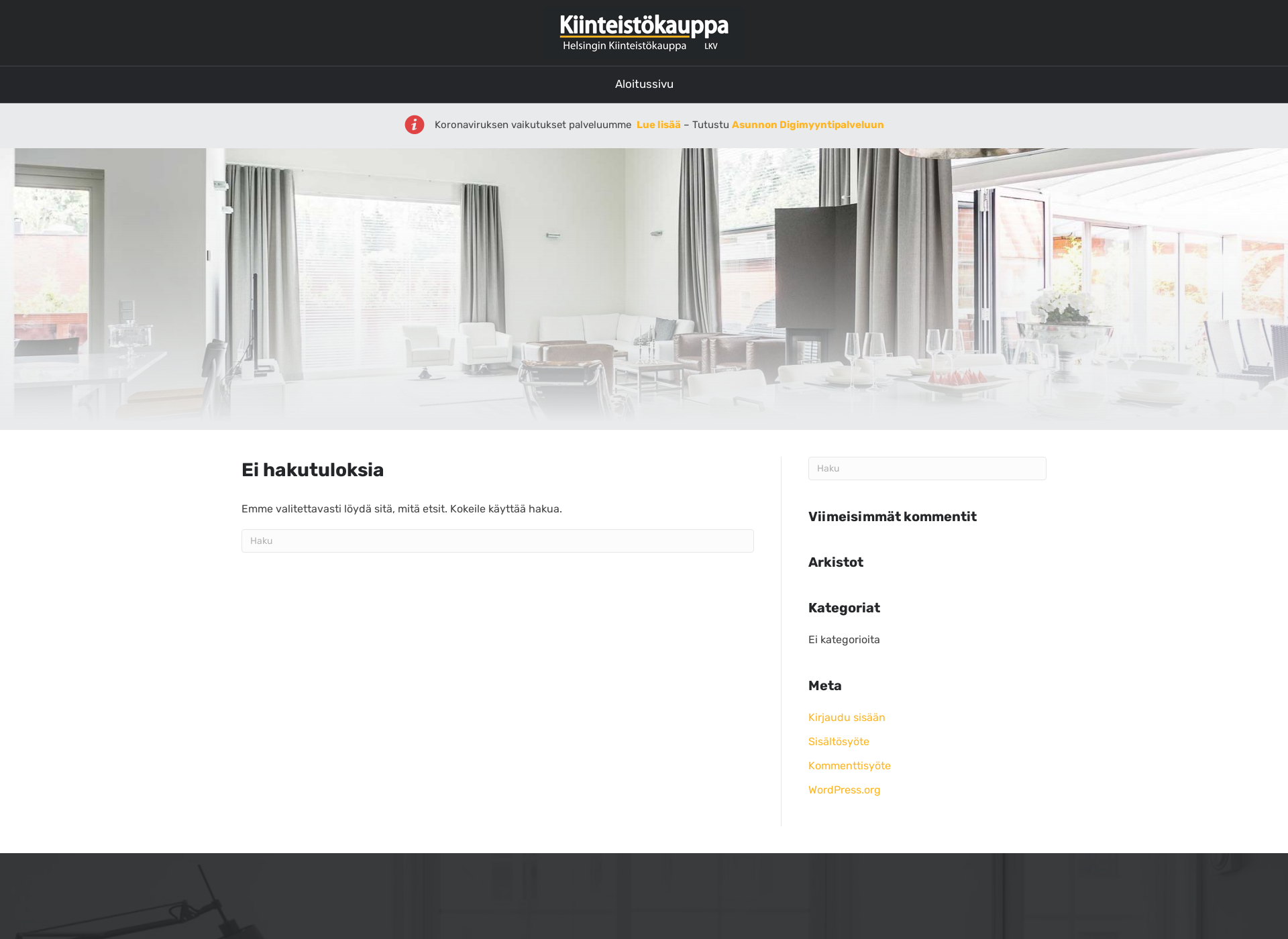 Screenshot for kiinteistokauppa.fi