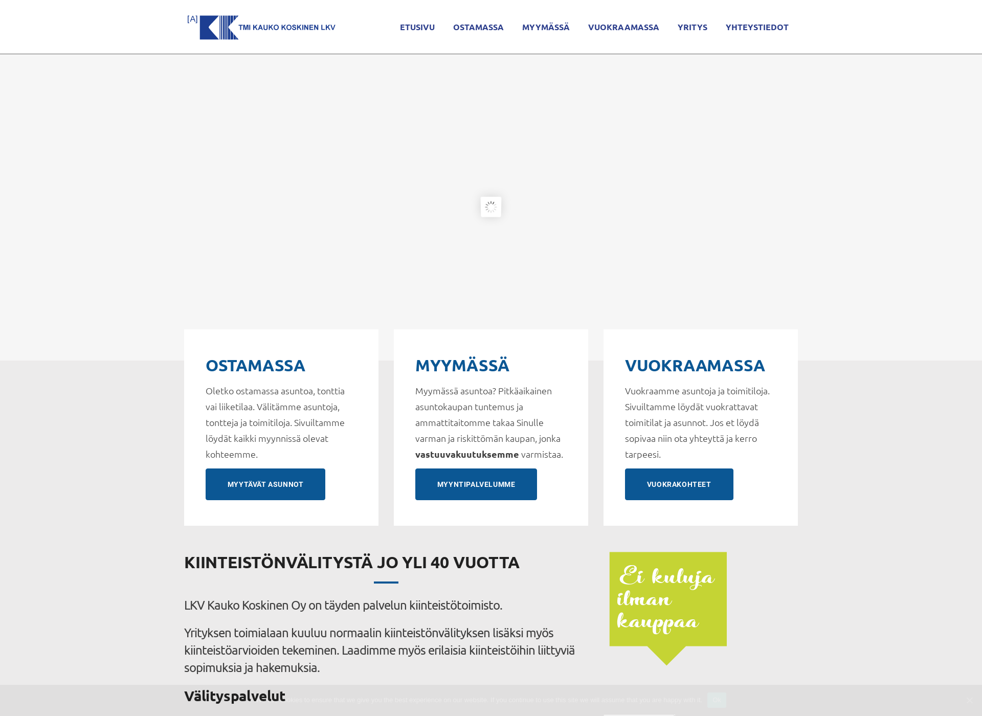 Screenshot for kiinteistonarviointi.fi