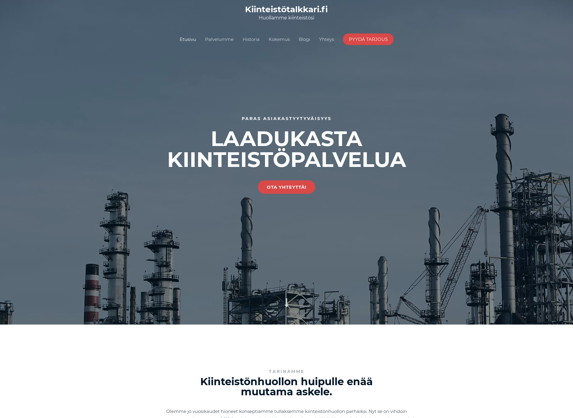 Screenshot for kiinteistötalkkari.fi