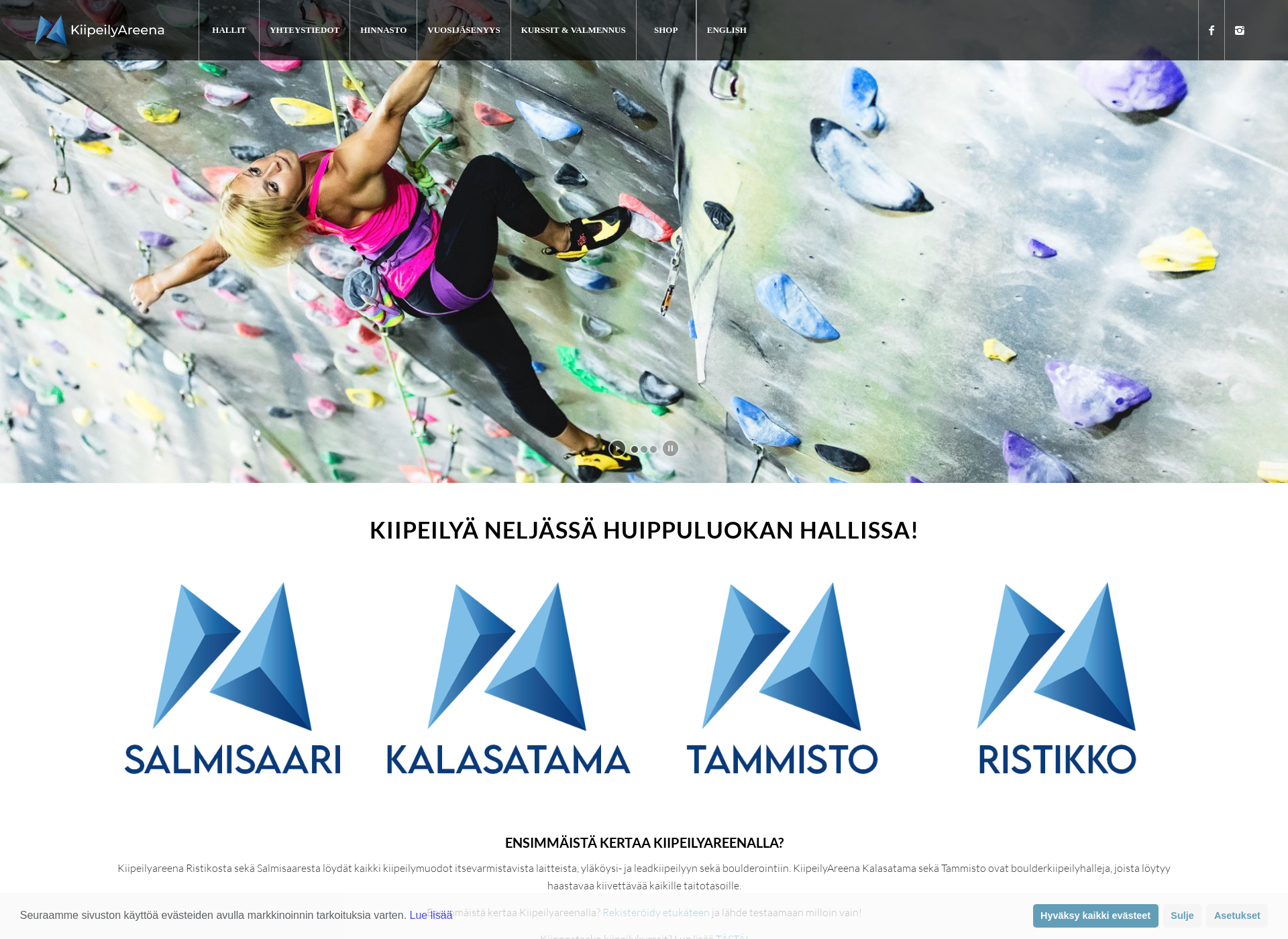 Screenshot for kiipeilyareenakonala.fi