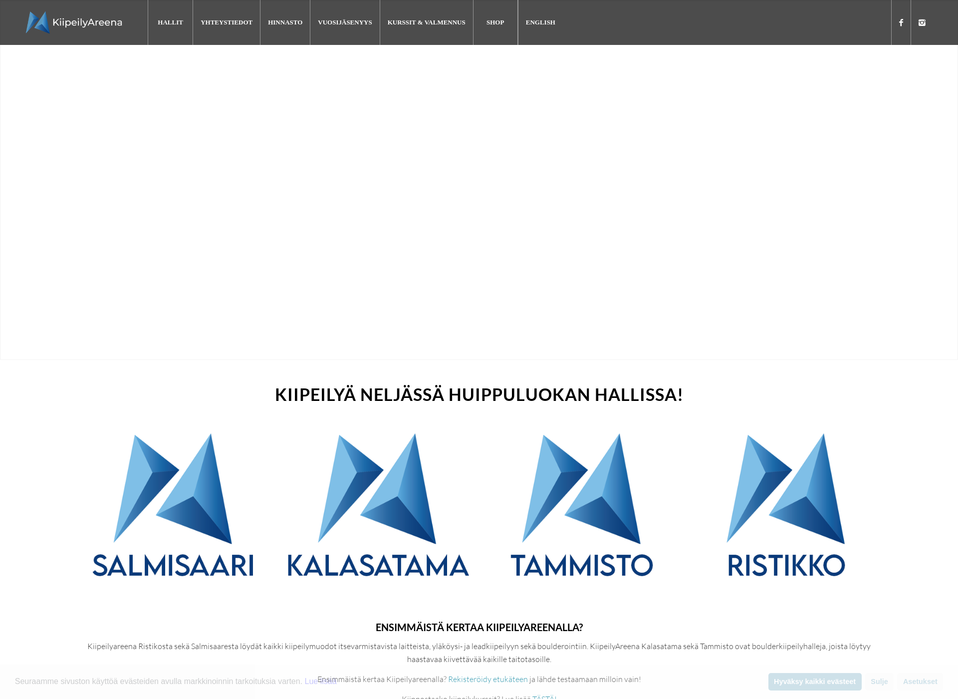 Screenshot for kiipeilyareenaredi.fi