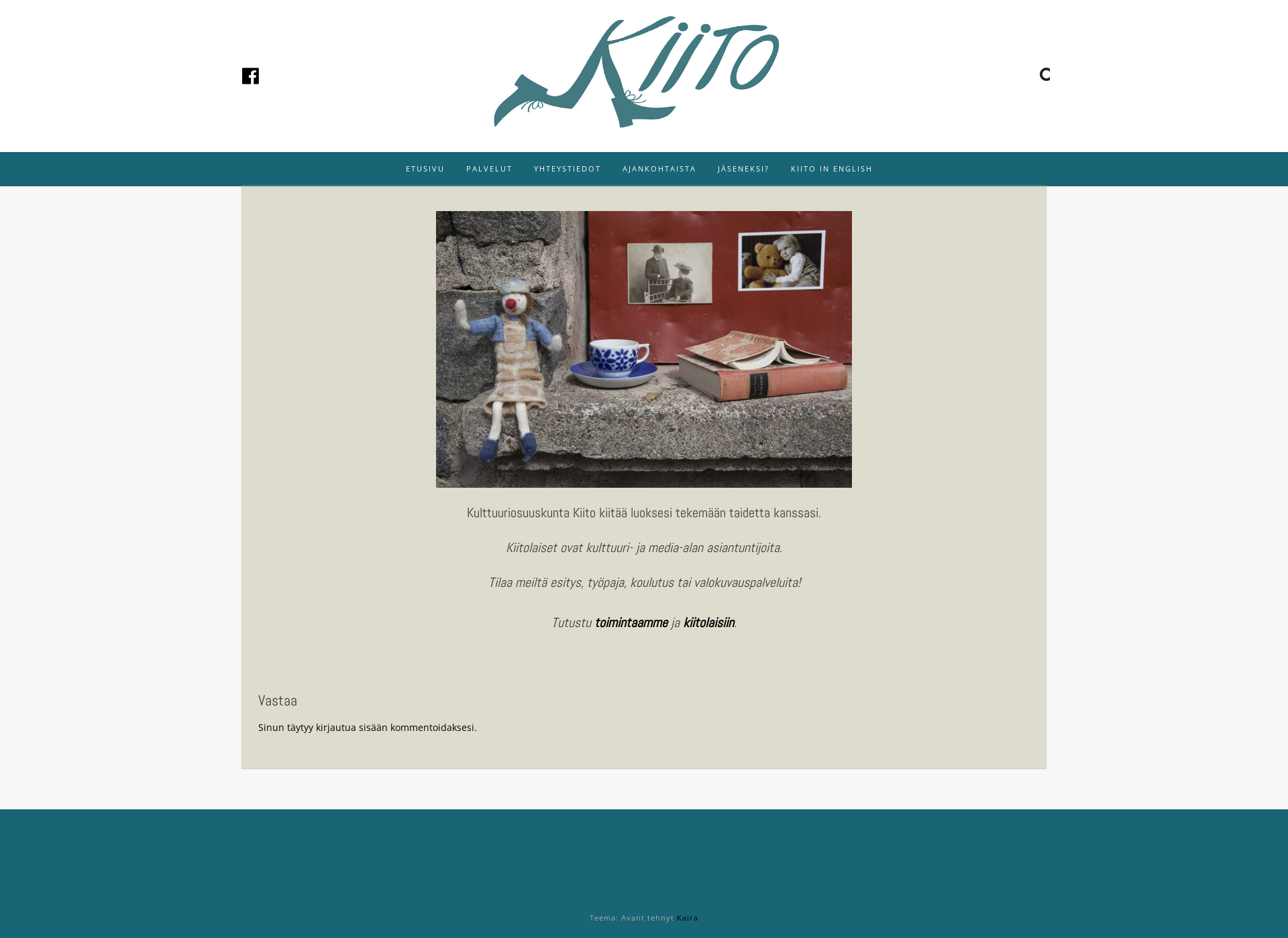 Skärmdump för kiito.fi