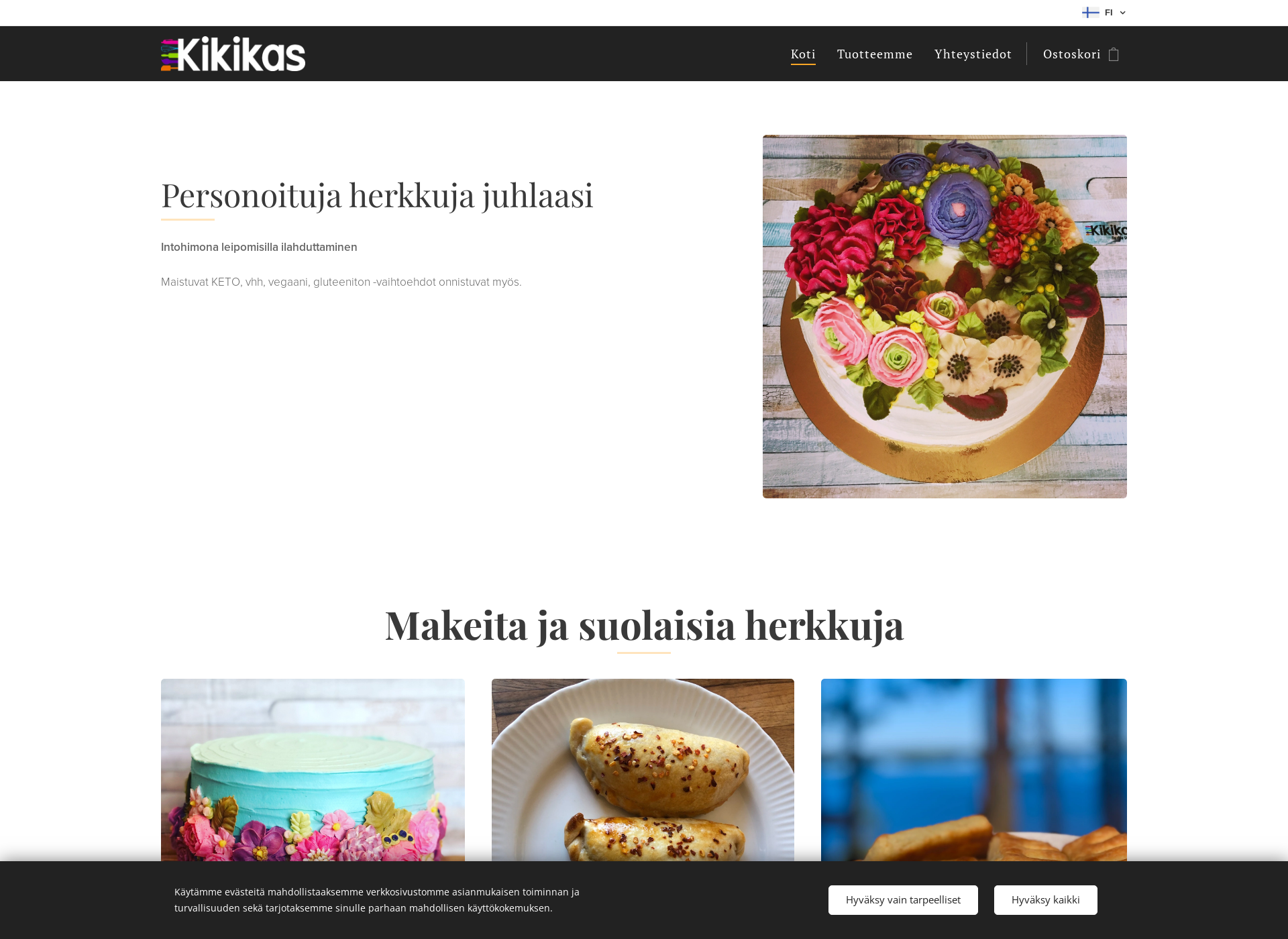 Screenshot for kikikas.fi