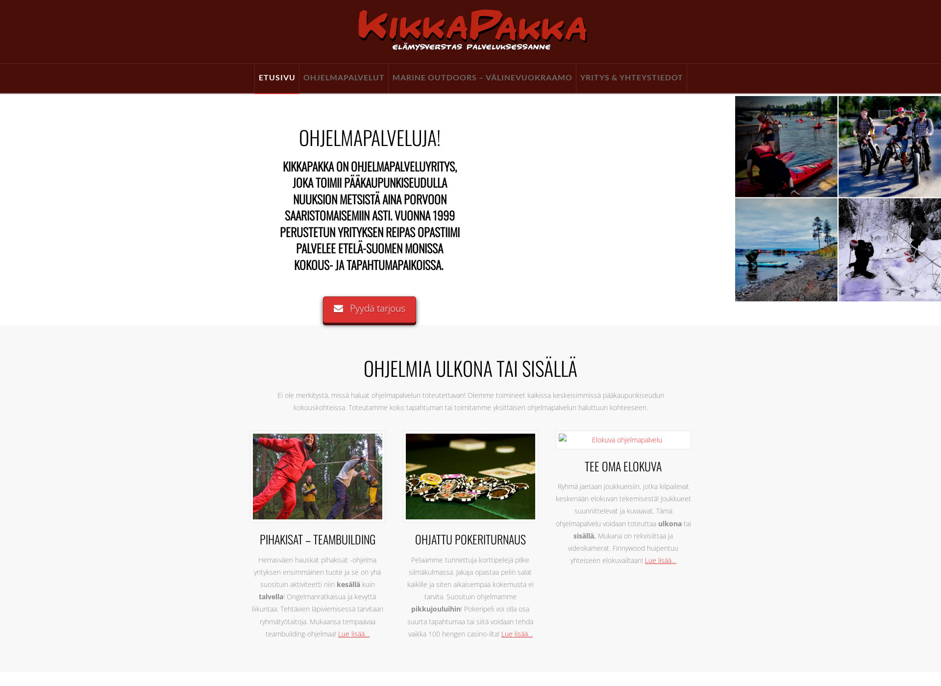 Screenshot for kikkapakka.fi