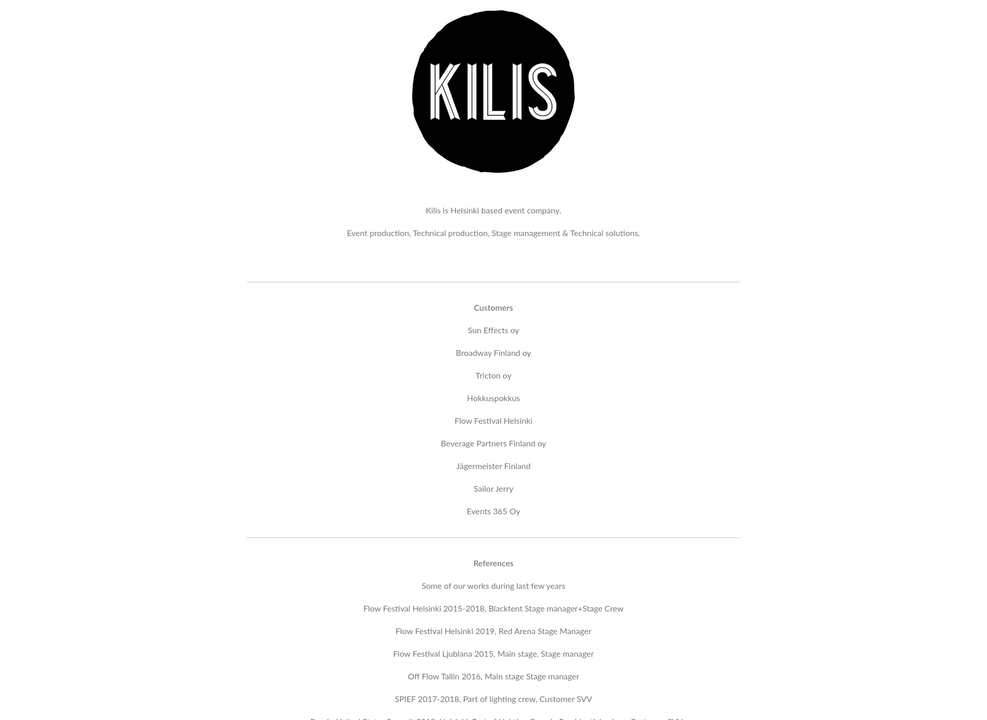 Screenshot for kilis.fi