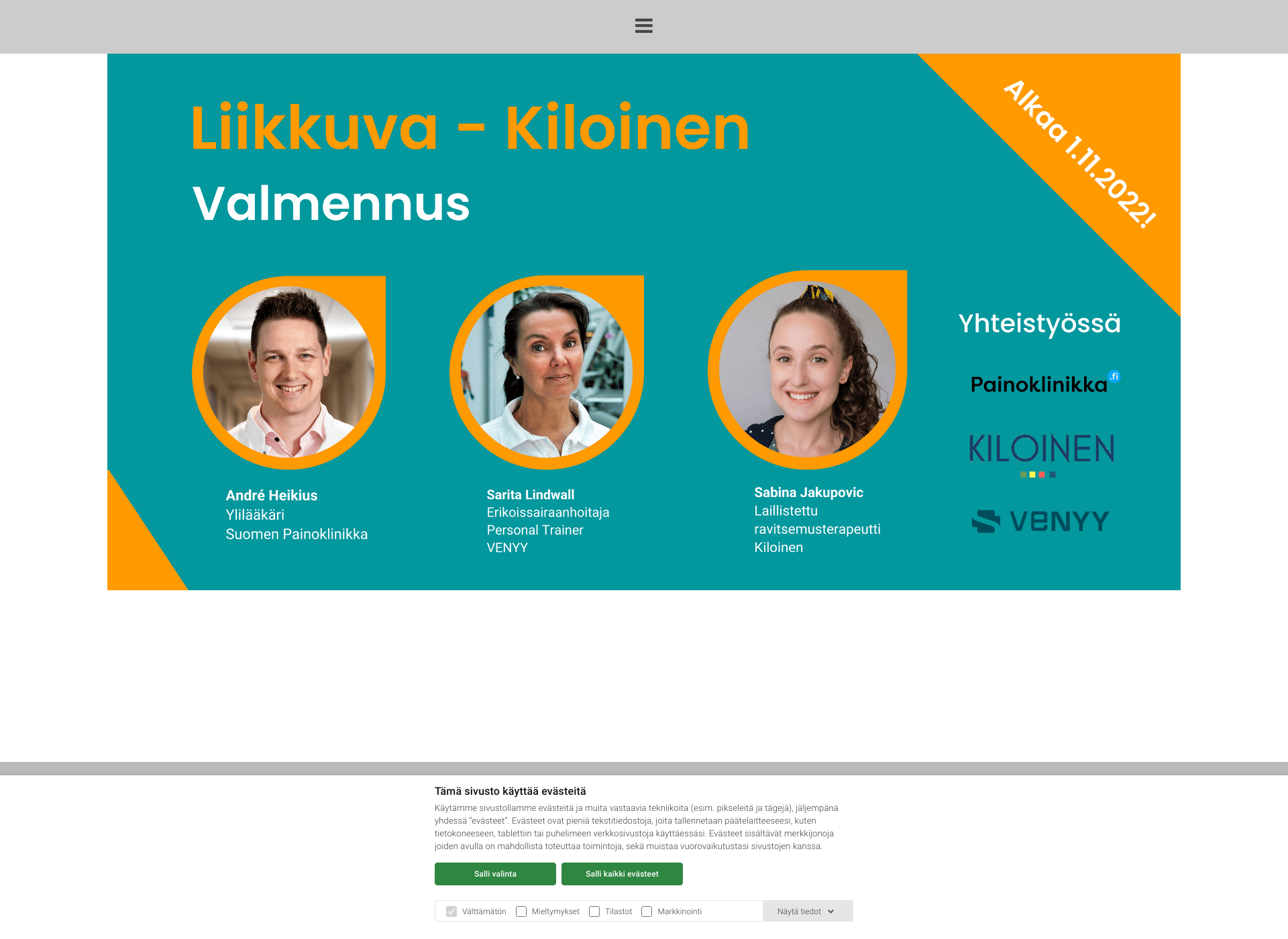 Screenshot for kiloinen.fi