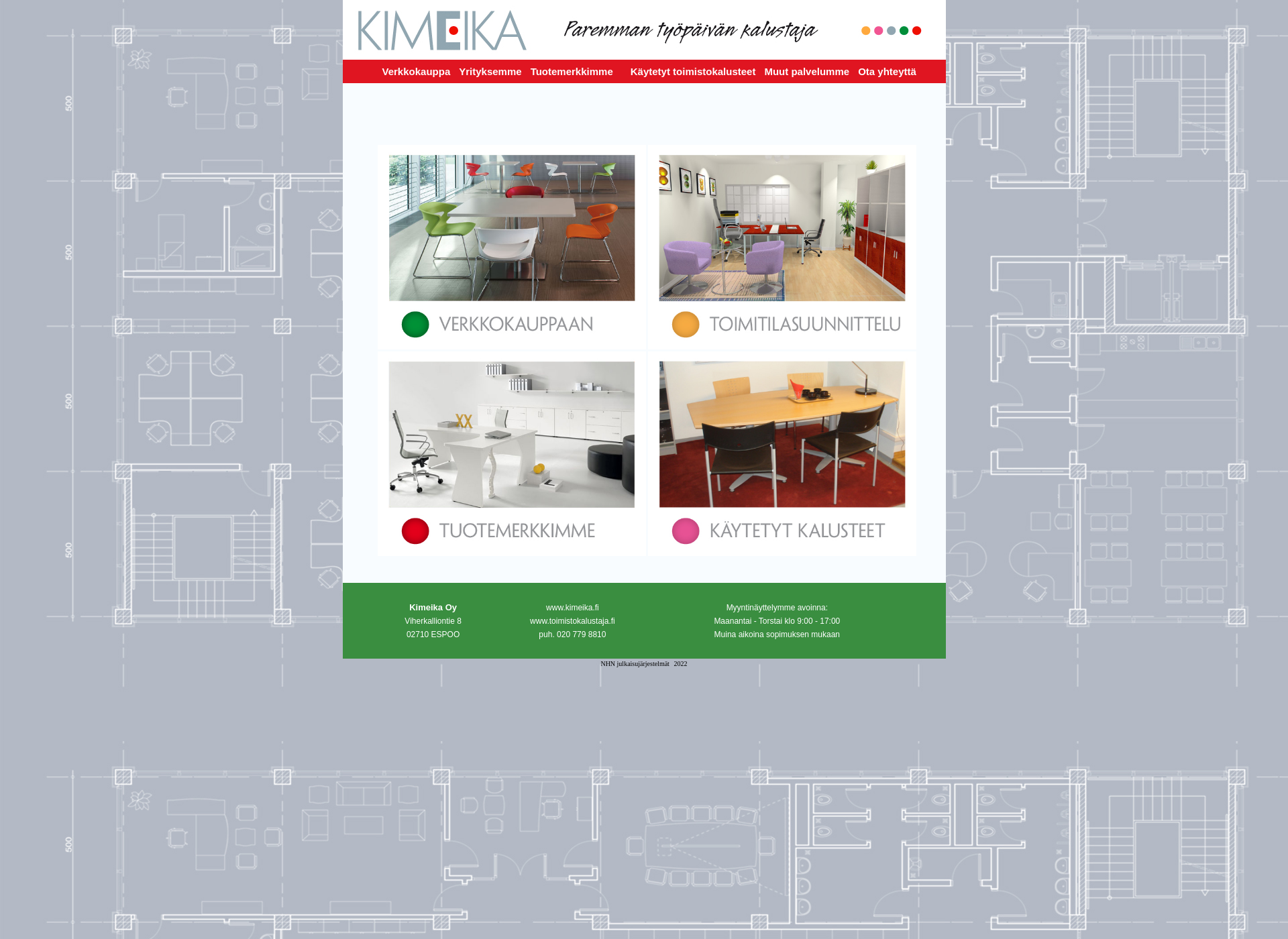 Screenshot for kimeika.fi