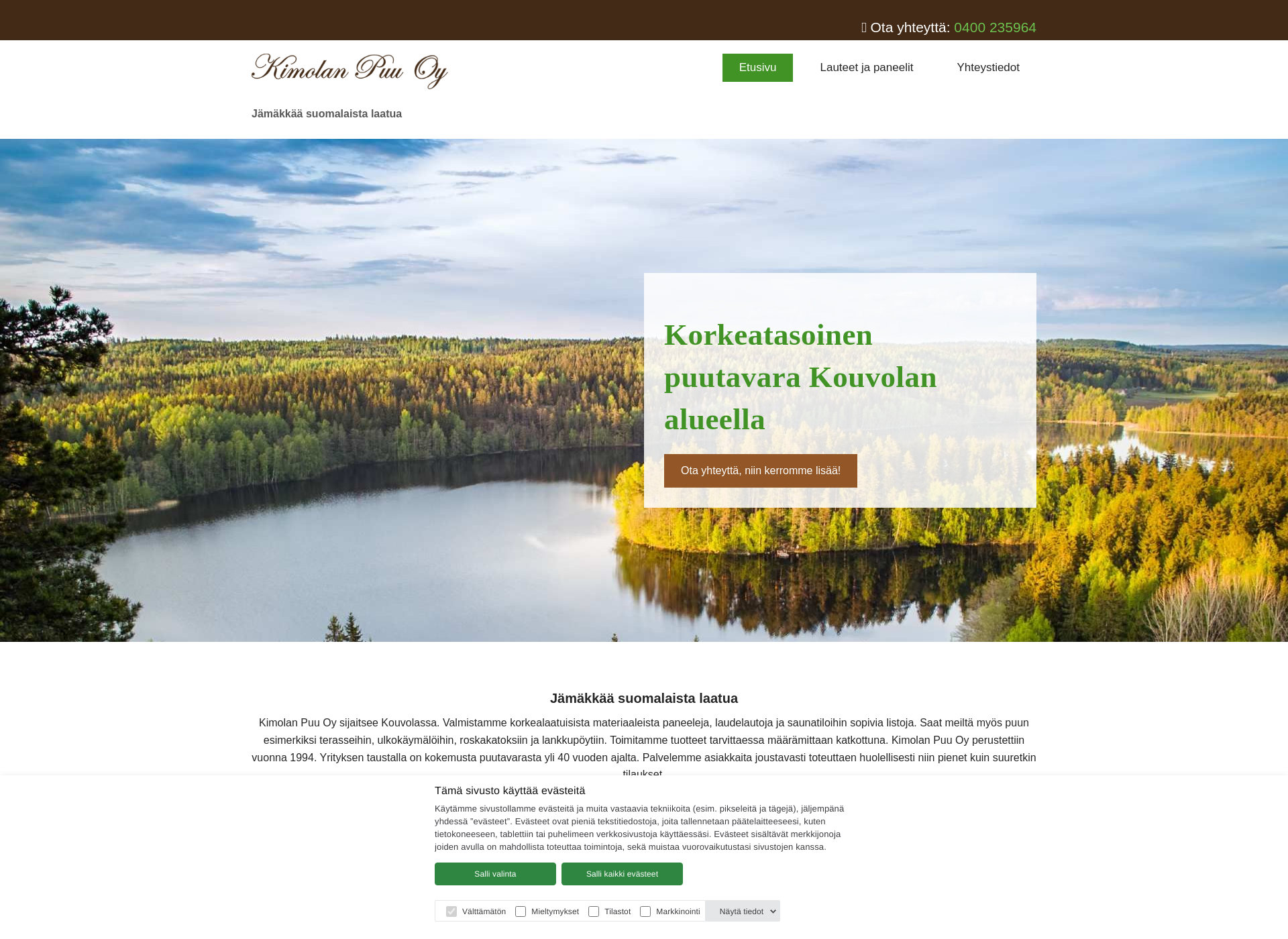 Screenshot for kimolanpuu.fi