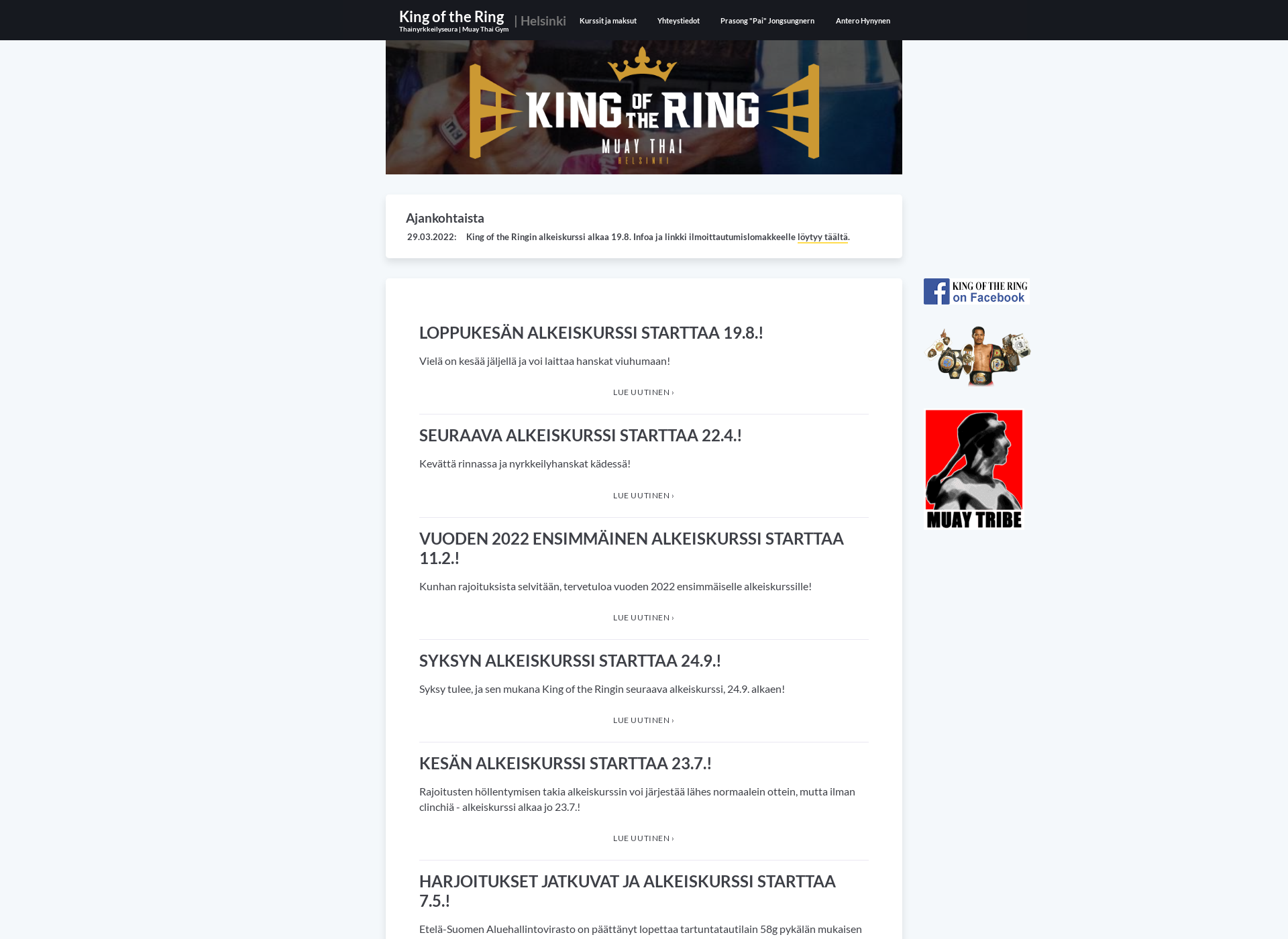 Screenshot for kingofthering.fi