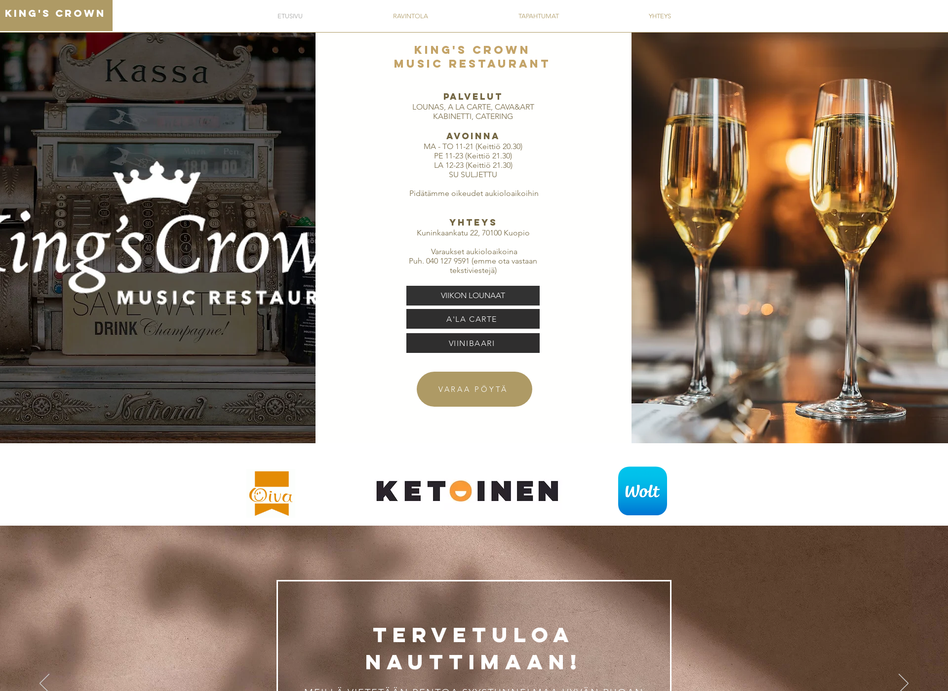 Skärmdump för kingscrown.fi