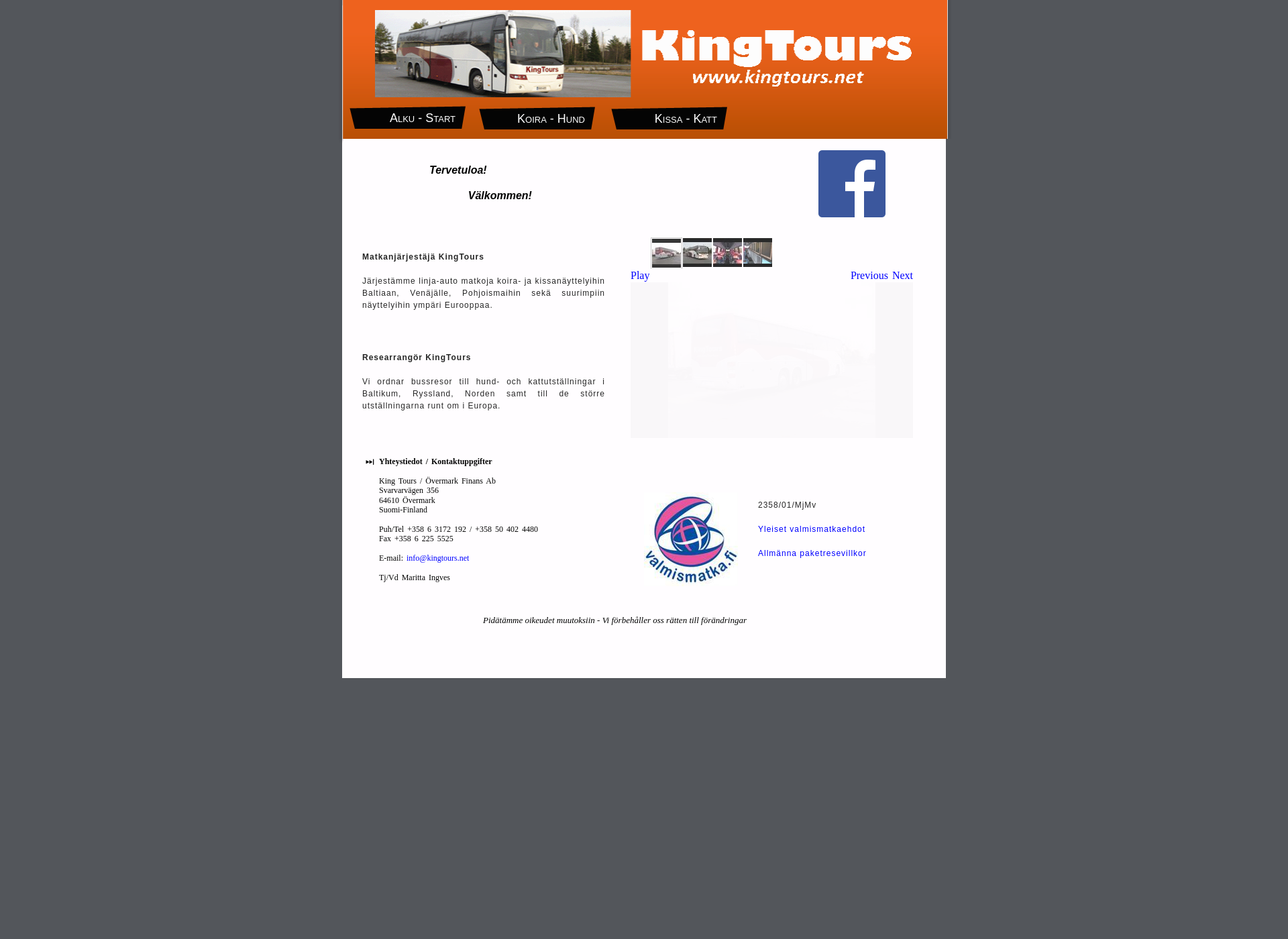 Screenshot for kingtours.net
