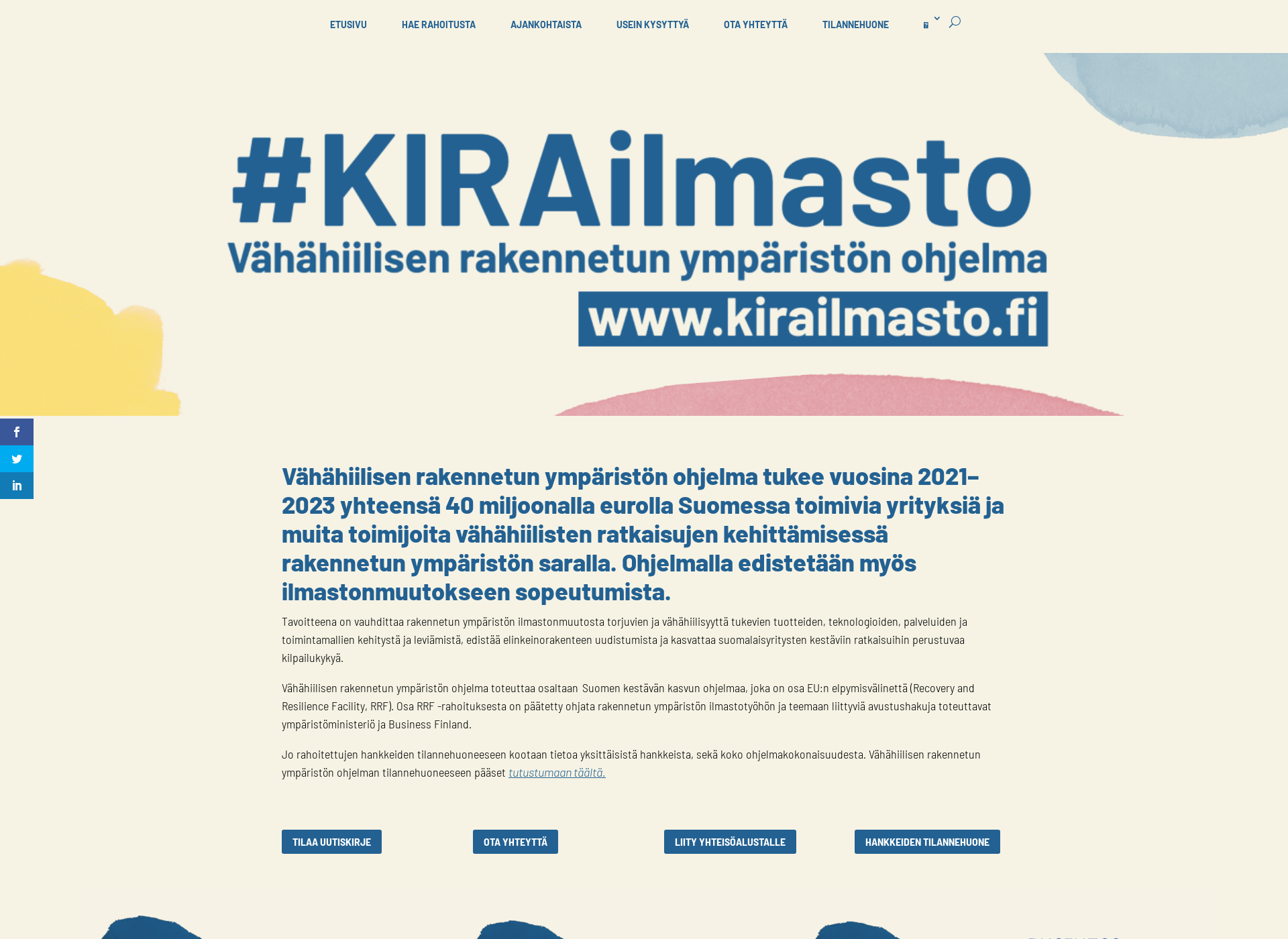 Skärmdump för kirailmasto.fi