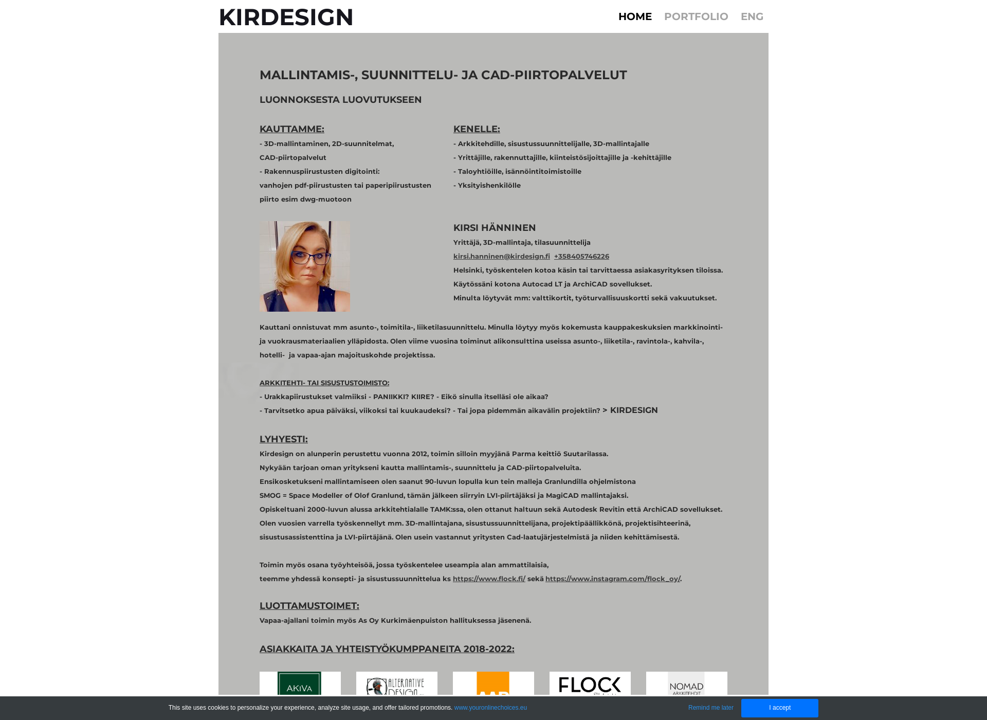Screenshot for kirdesign.fi