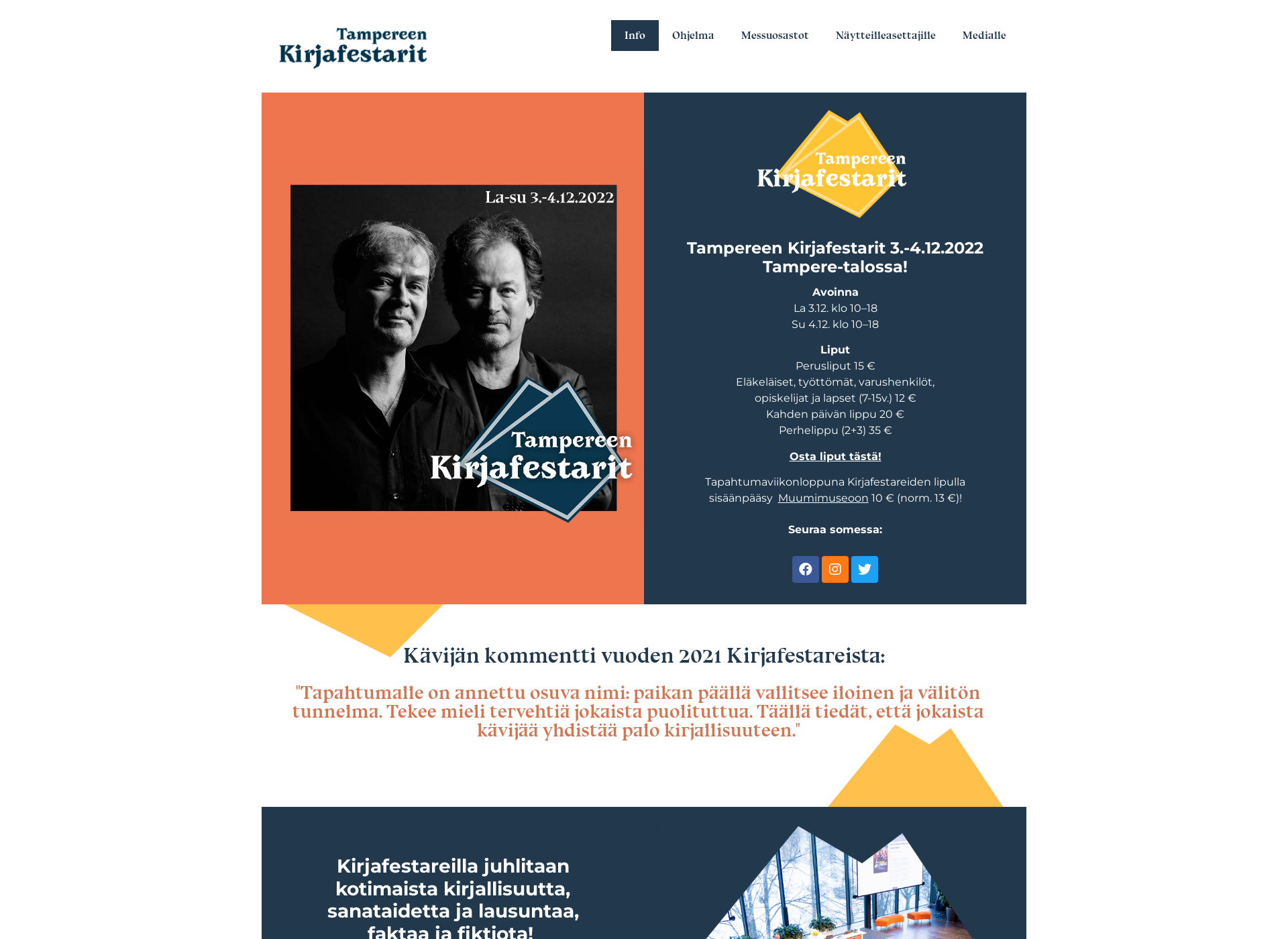 Screenshot for kirjafestarit.fi
