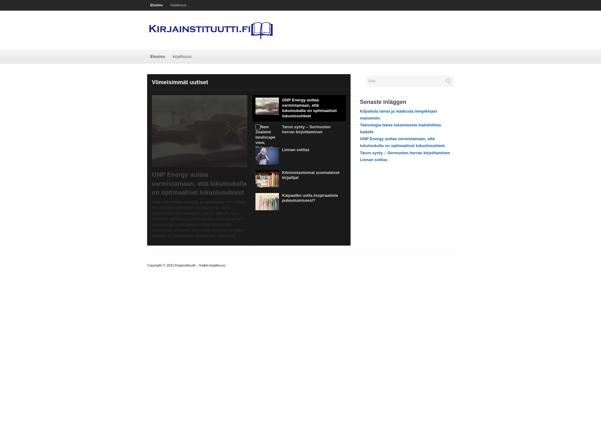 Screenshot for kirjainstituutti.fi