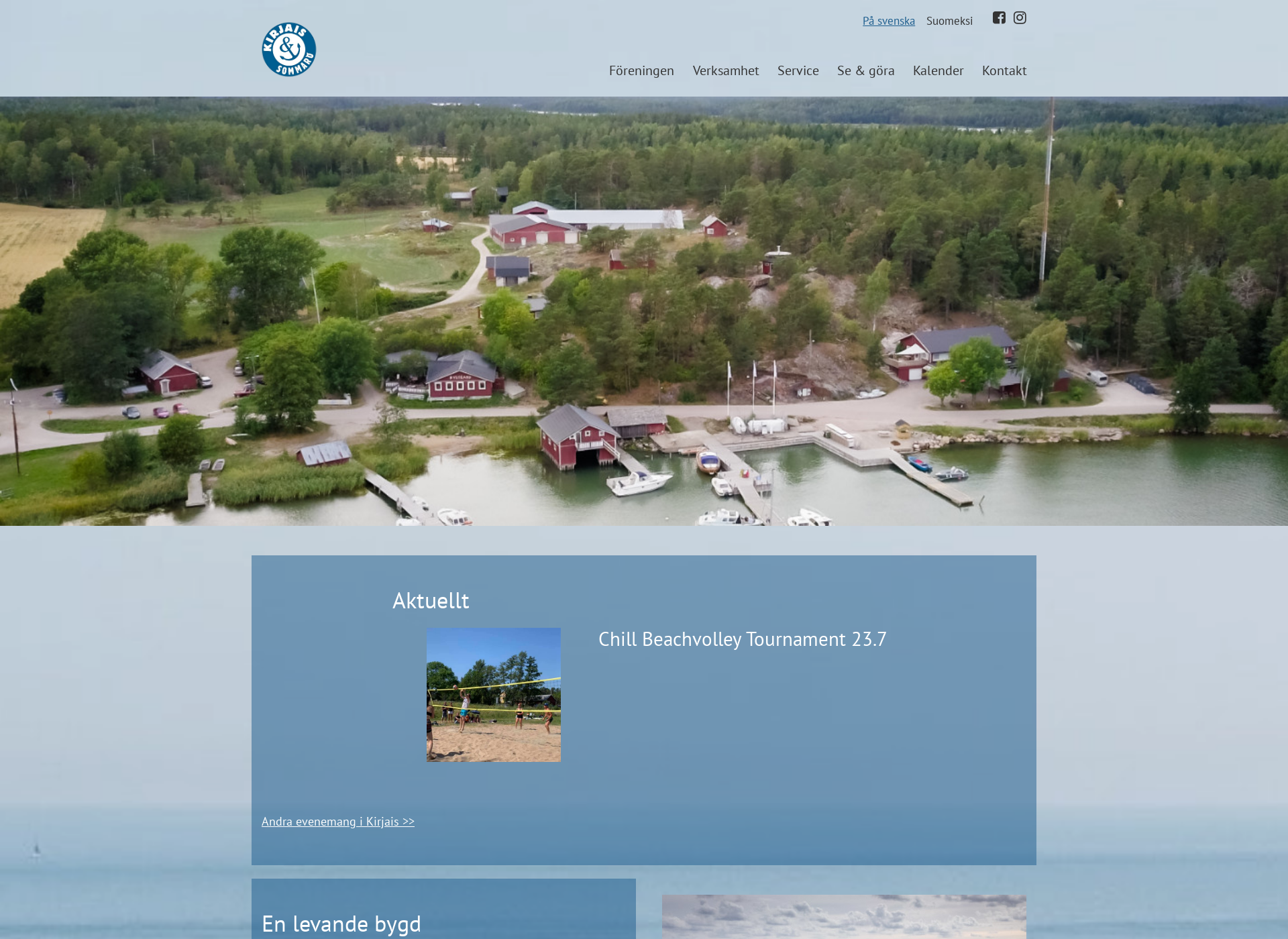 Skärmdump för kirjais.fi