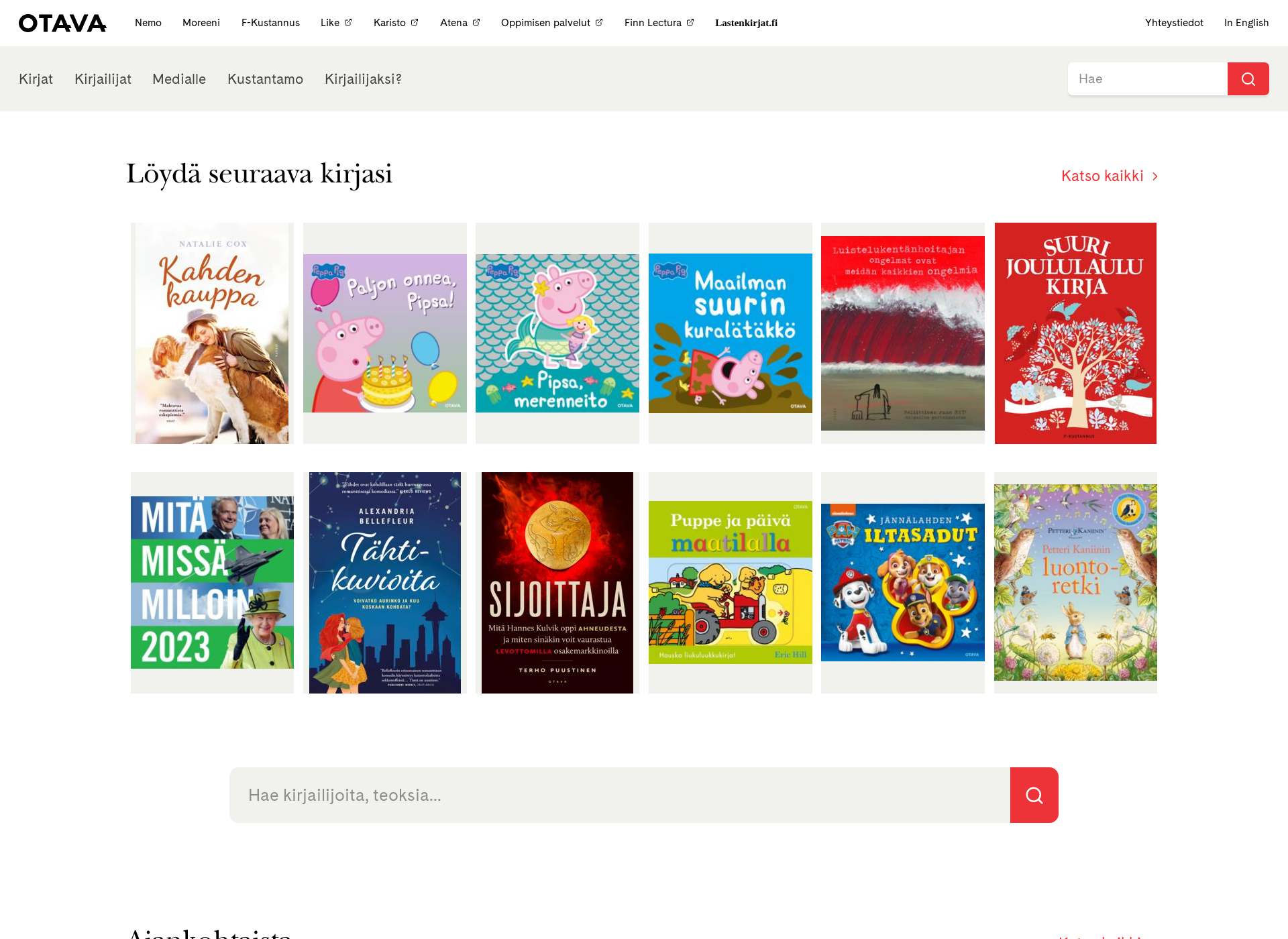 Screenshot for kirjalahjaksi.fi