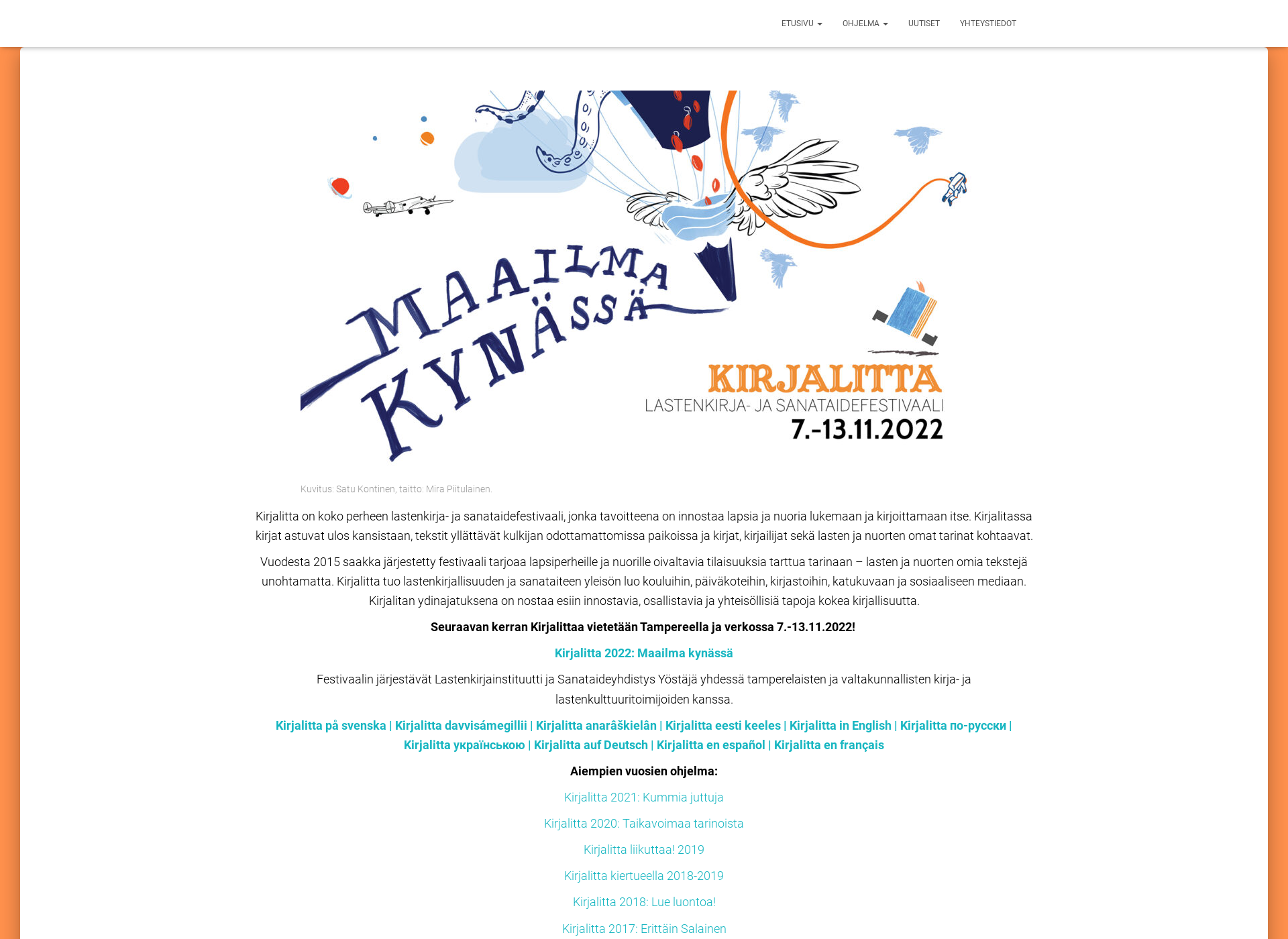 Screenshot for kirjalitta.fi