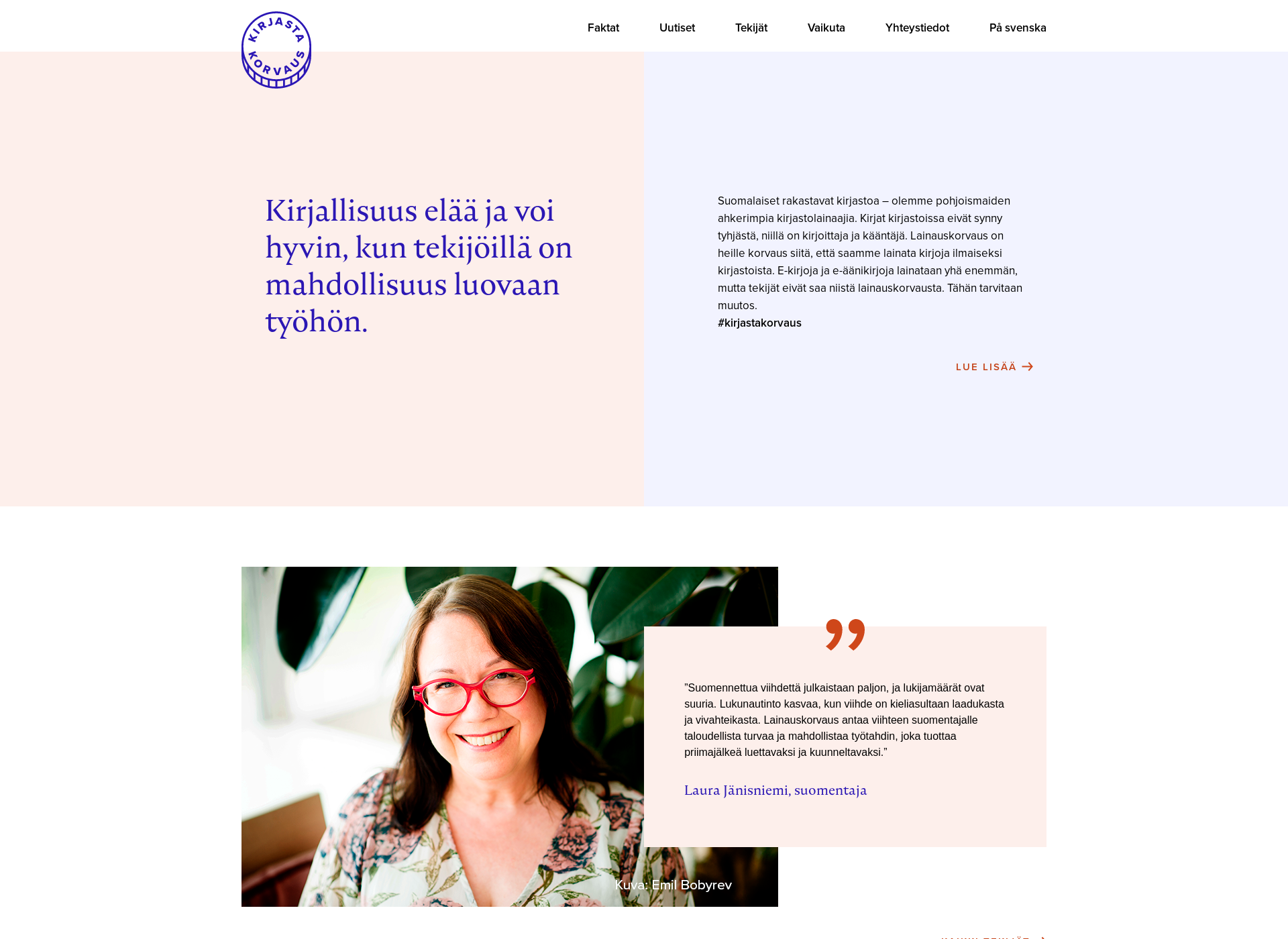 Screenshot for kirjastakorvaus.fi