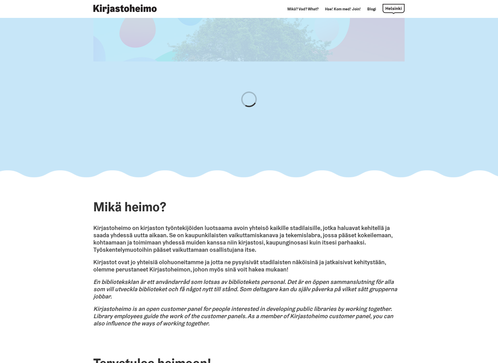 Screenshot for kirjastoheimo.fi