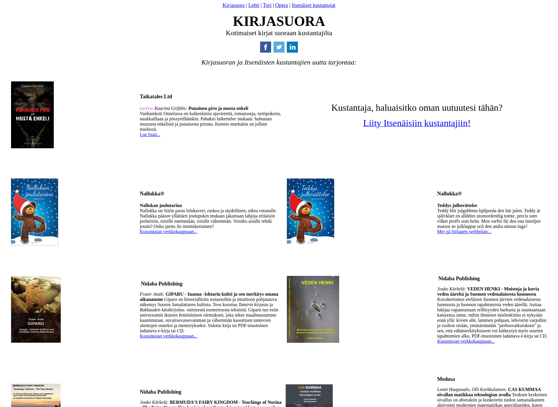 Screenshot for kirjasuora.fi