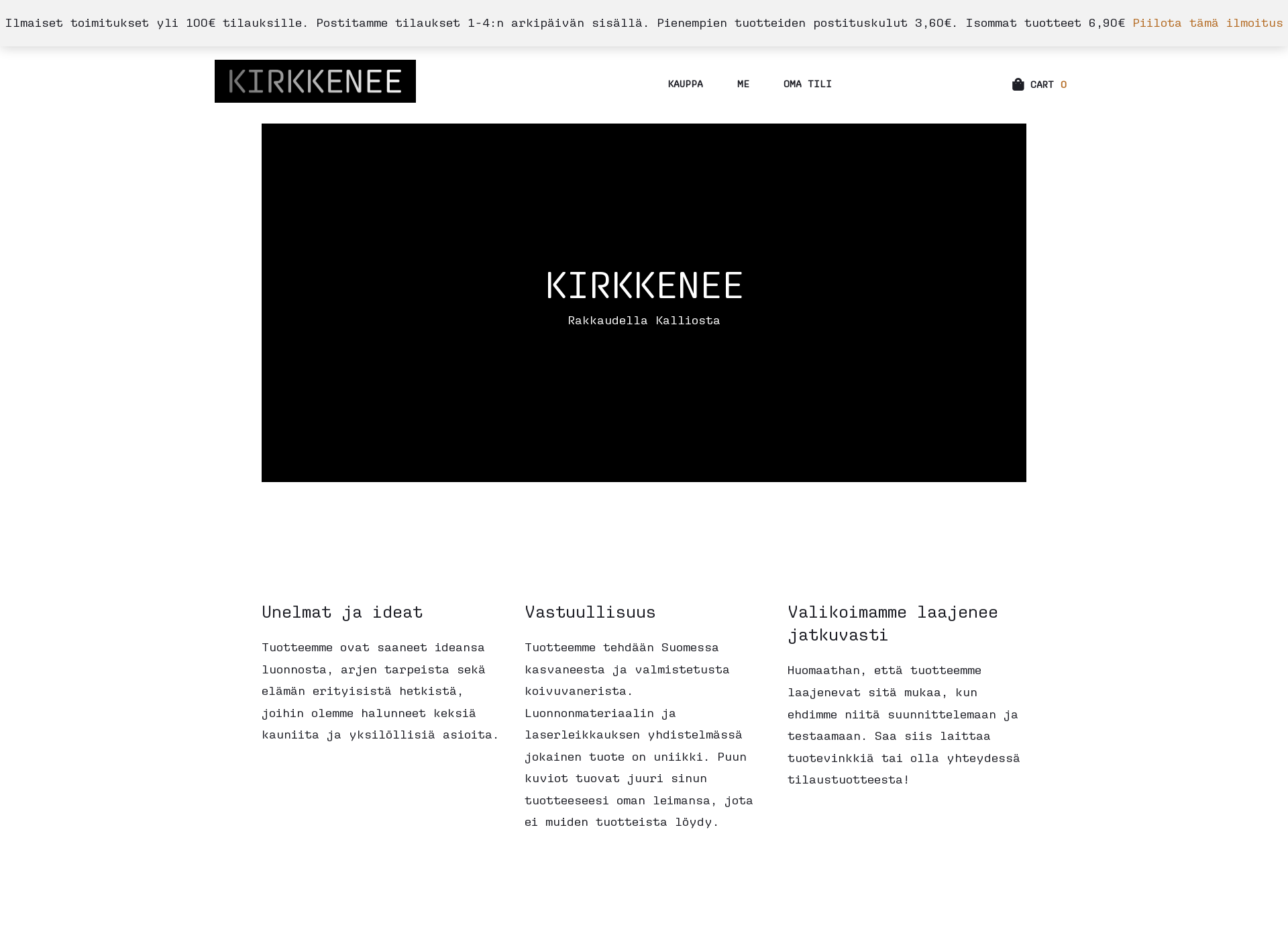 Screenshot for kirkkenee.fi
