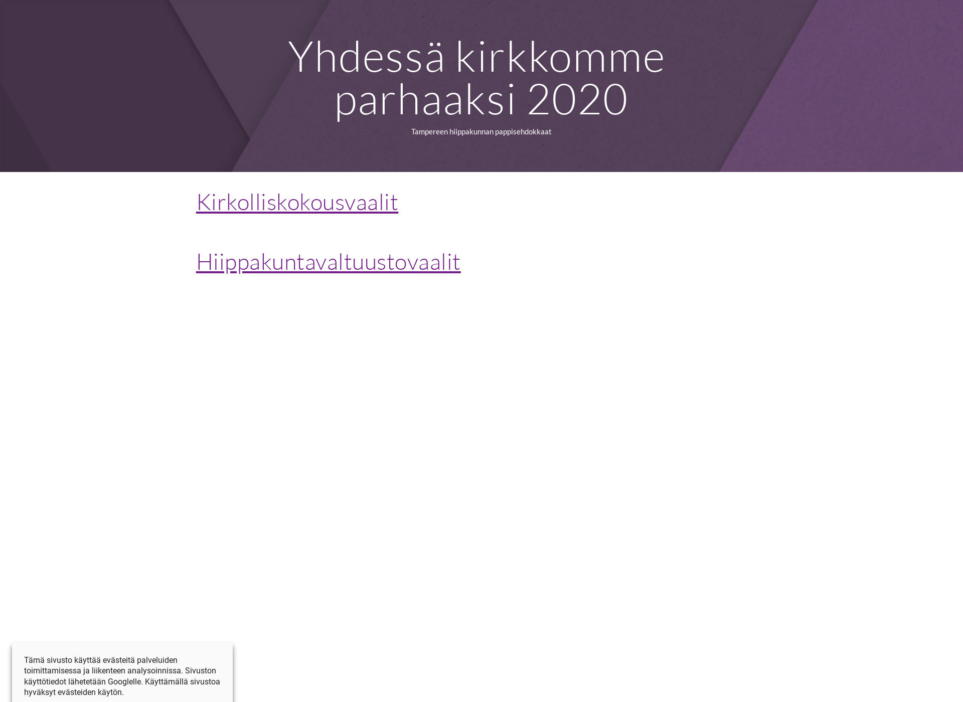 Screenshot for kirkkommeparhaaksi.fi