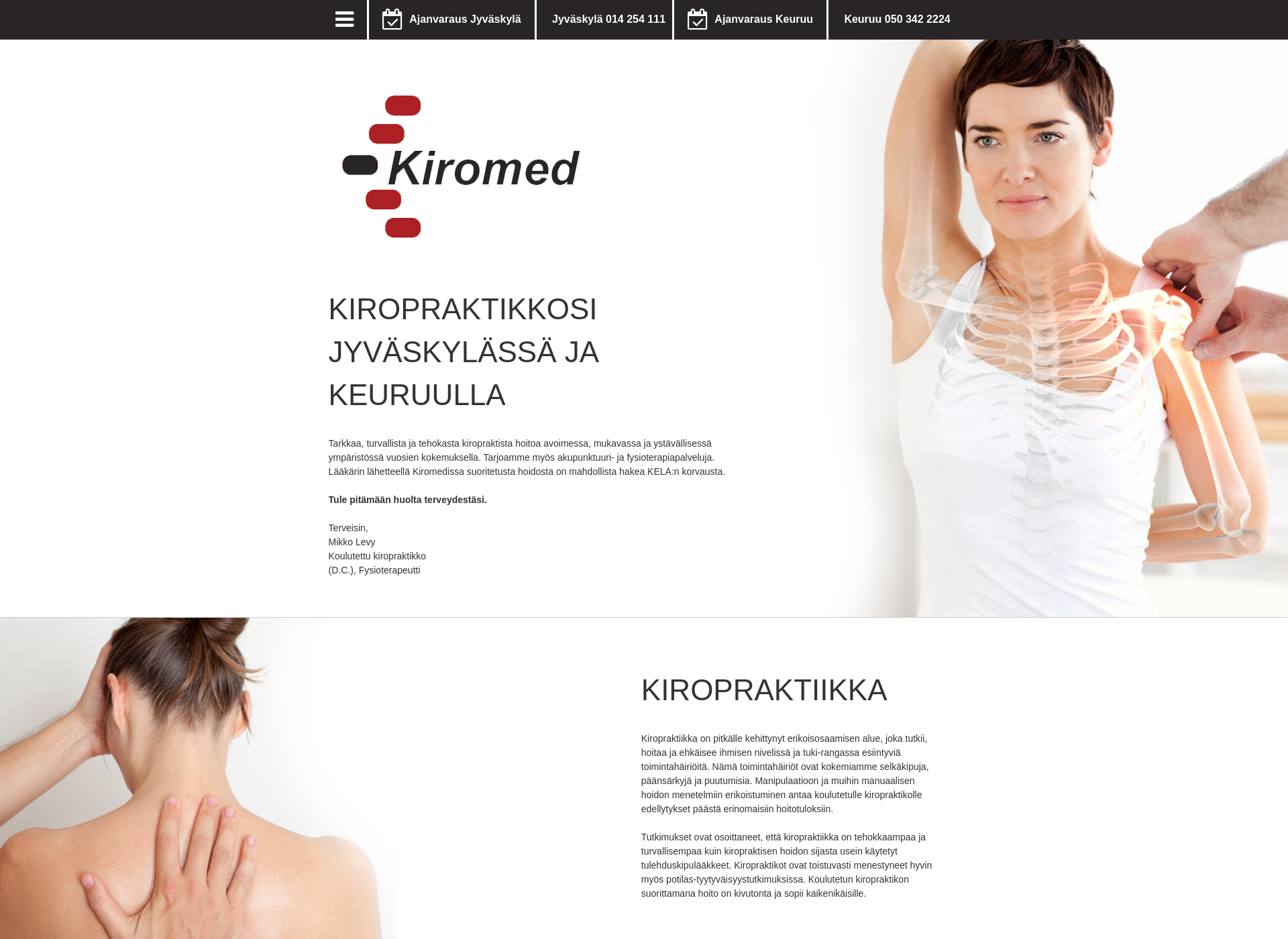Screenshot for kiromed.fi