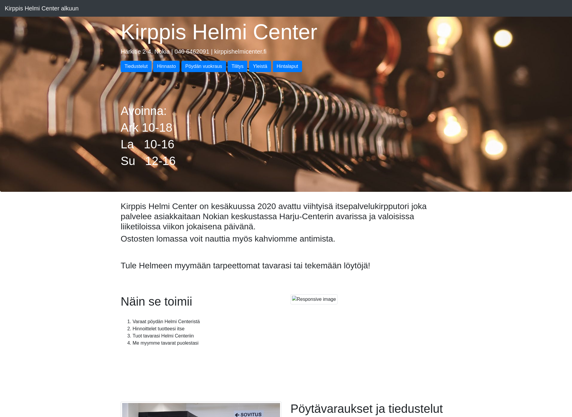 Screenshot for kirppishelmicenter.fi