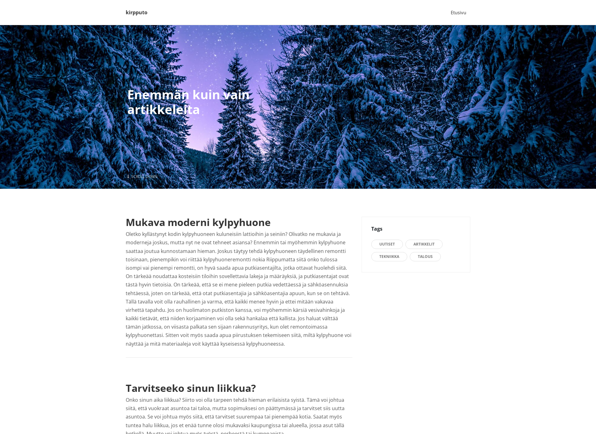 Screenshot for kirpputorimarket.fi