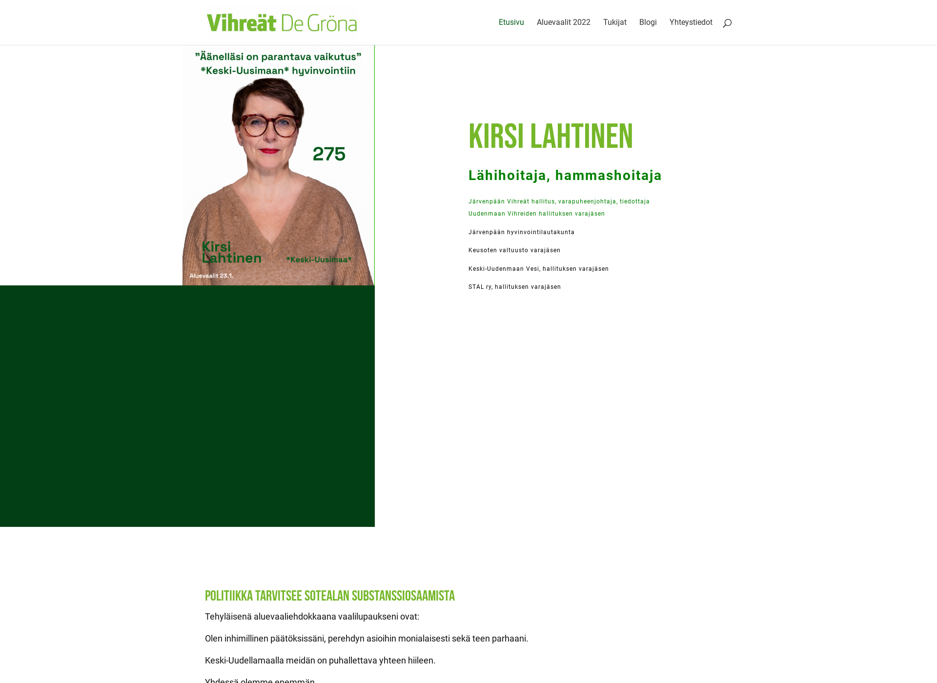 Screenshot for kirsilahtinen.fi