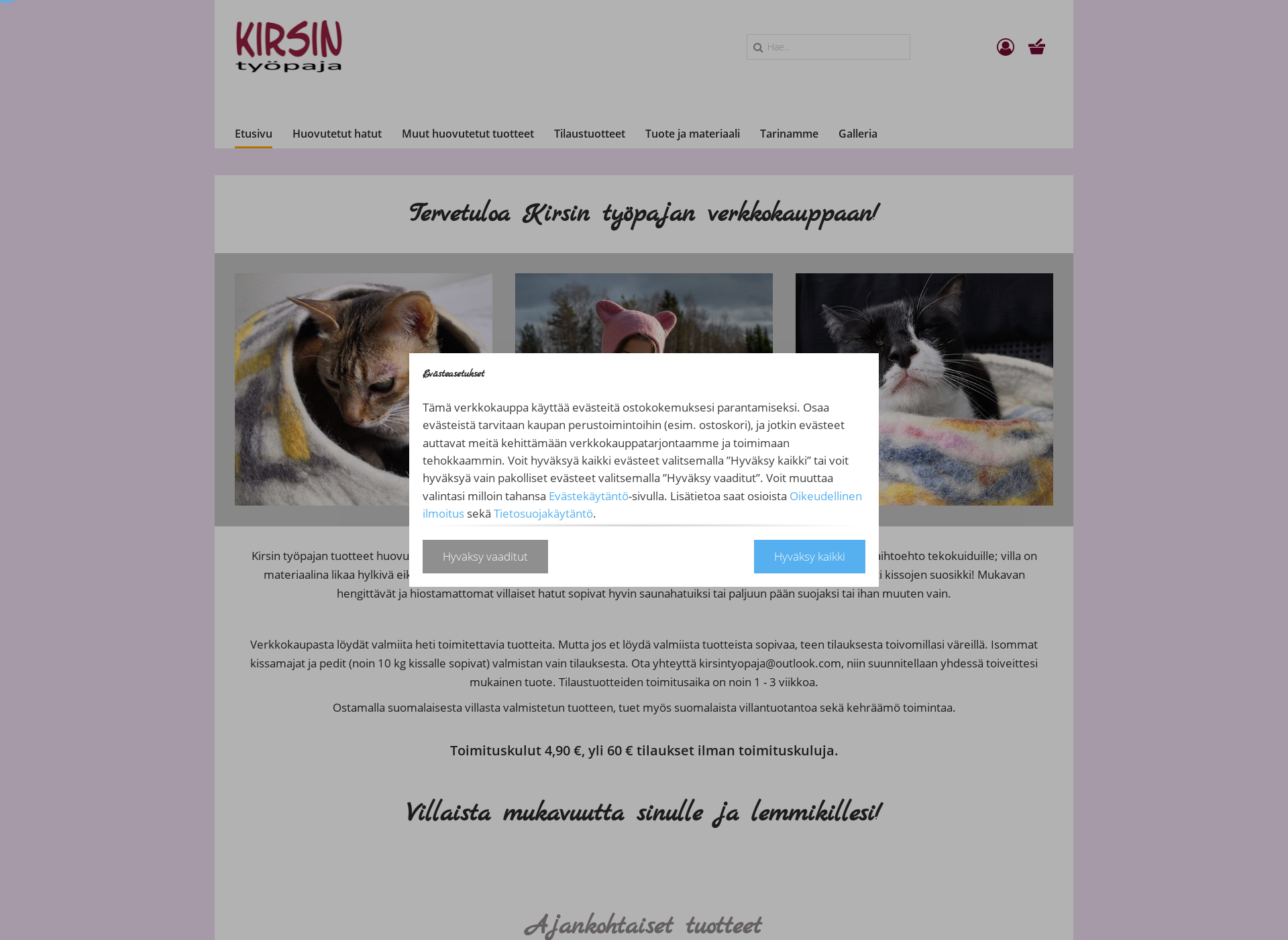 Screenshot for kirsintyopaja.fi