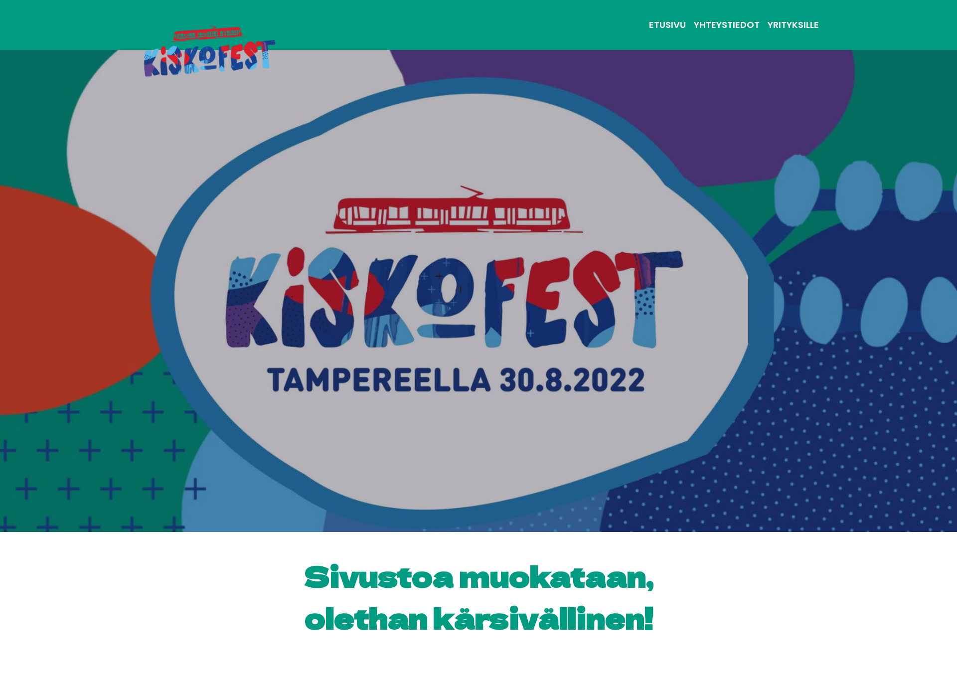 Skärmdump för kiskofest.fi